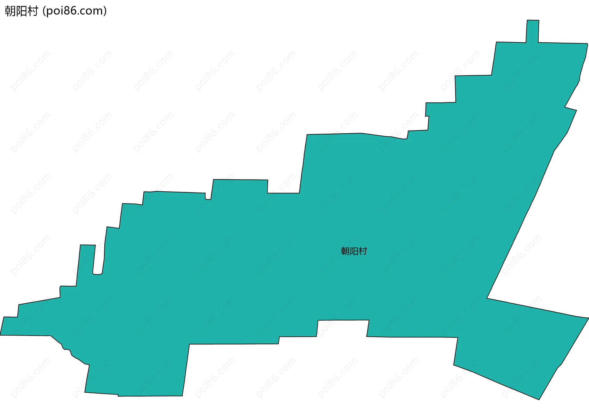 朝阳村边界地图
