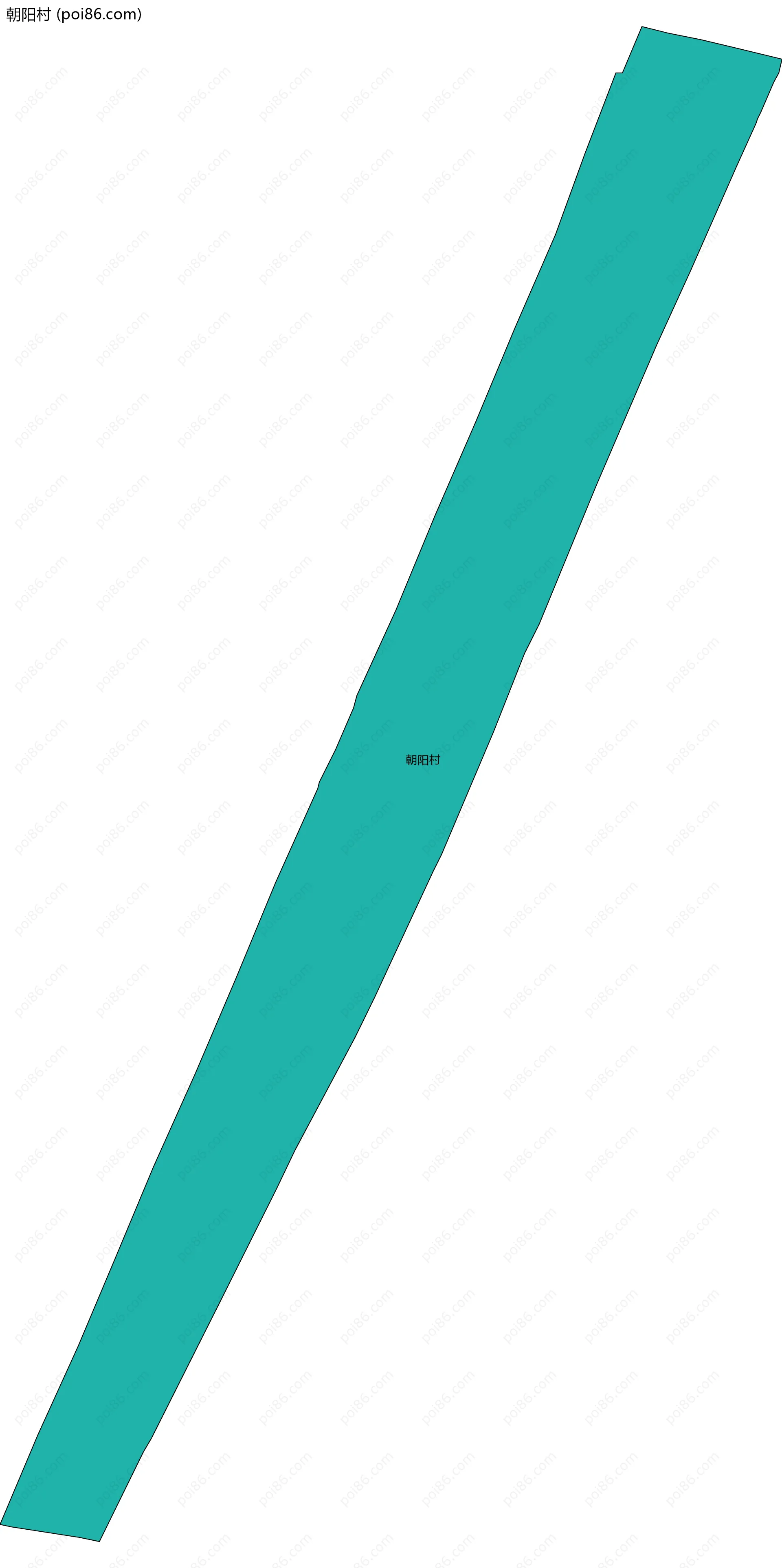 朝阳村边界地图