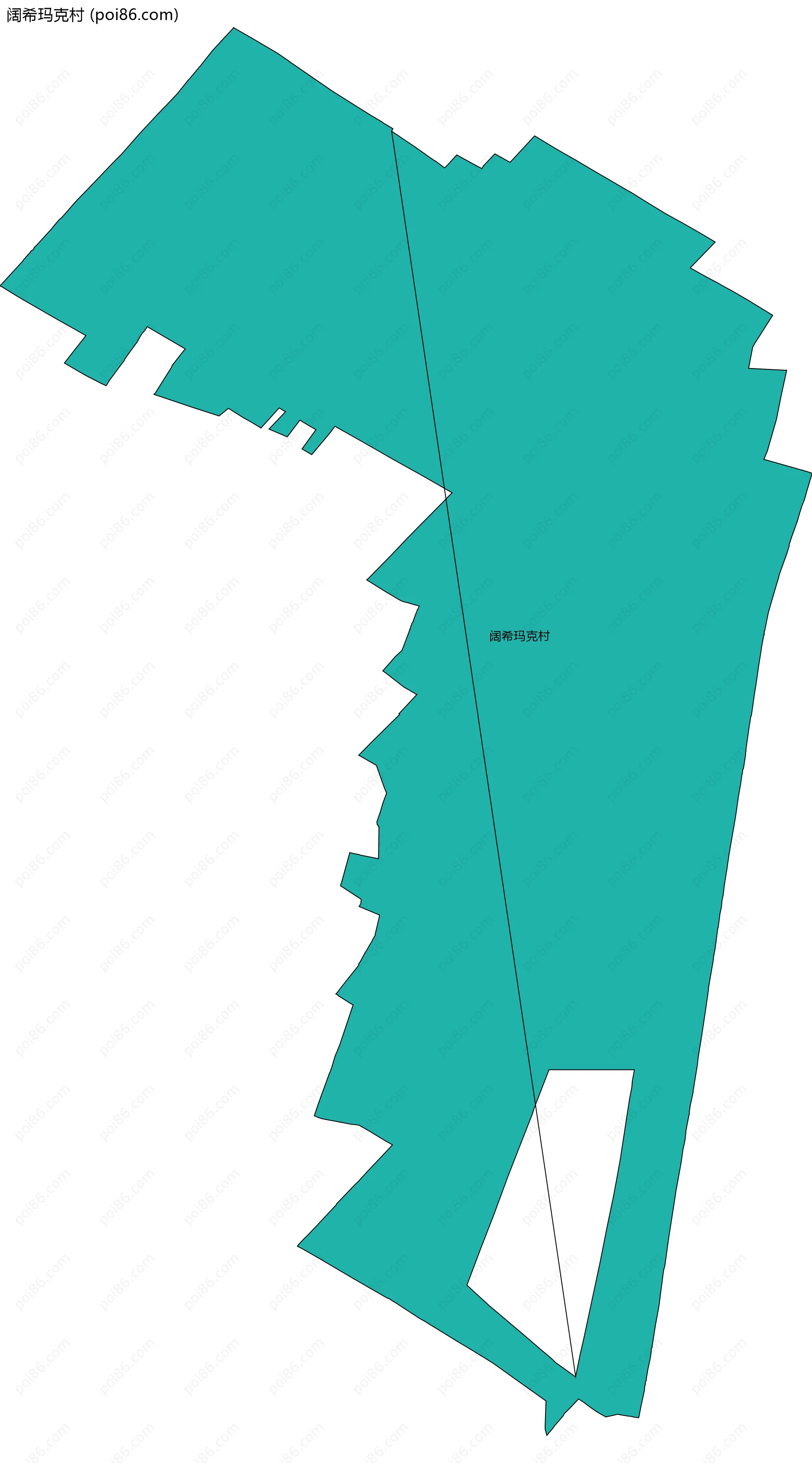 阔希玛克村边界地图