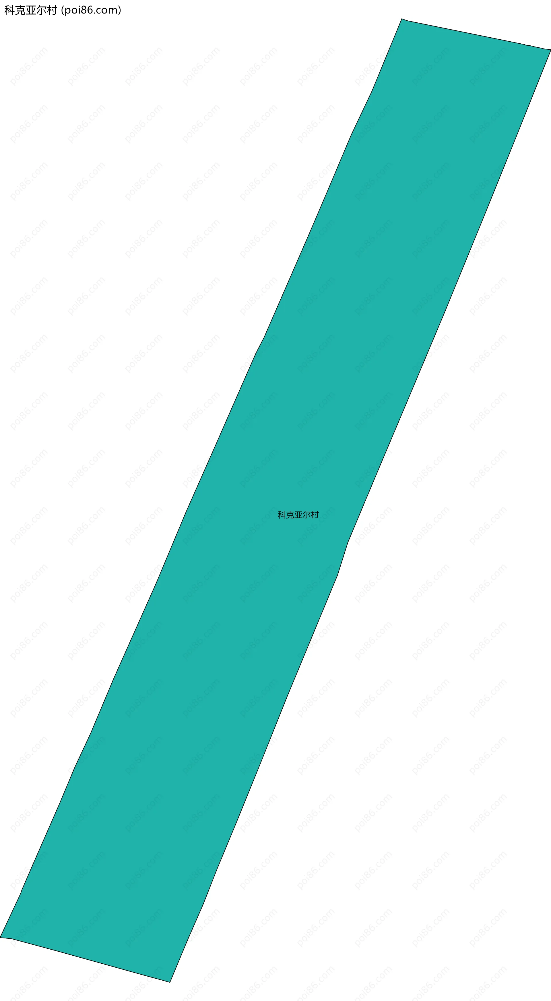 科克亚尔村边界地图