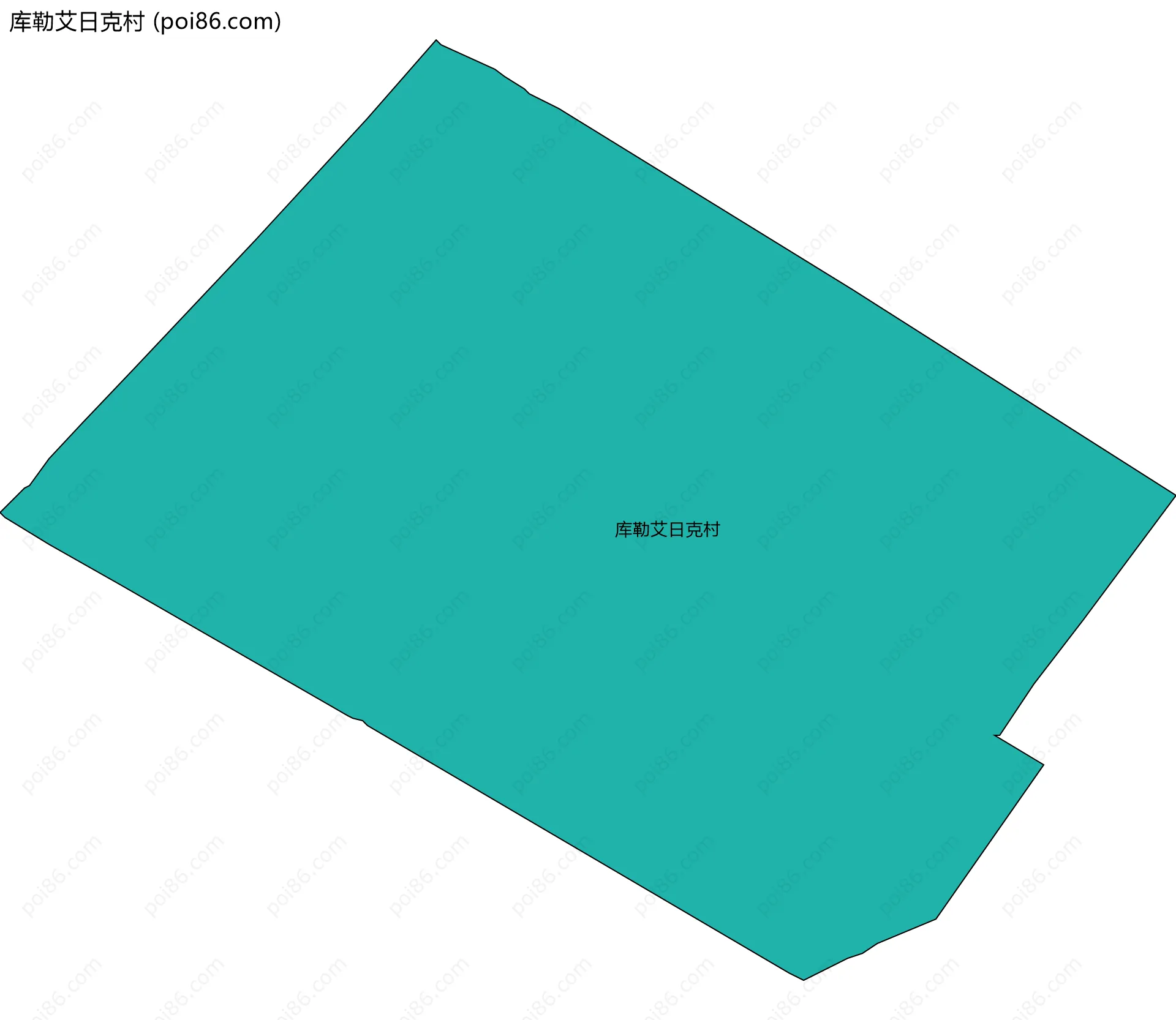 库勒艾日克村边界地图
