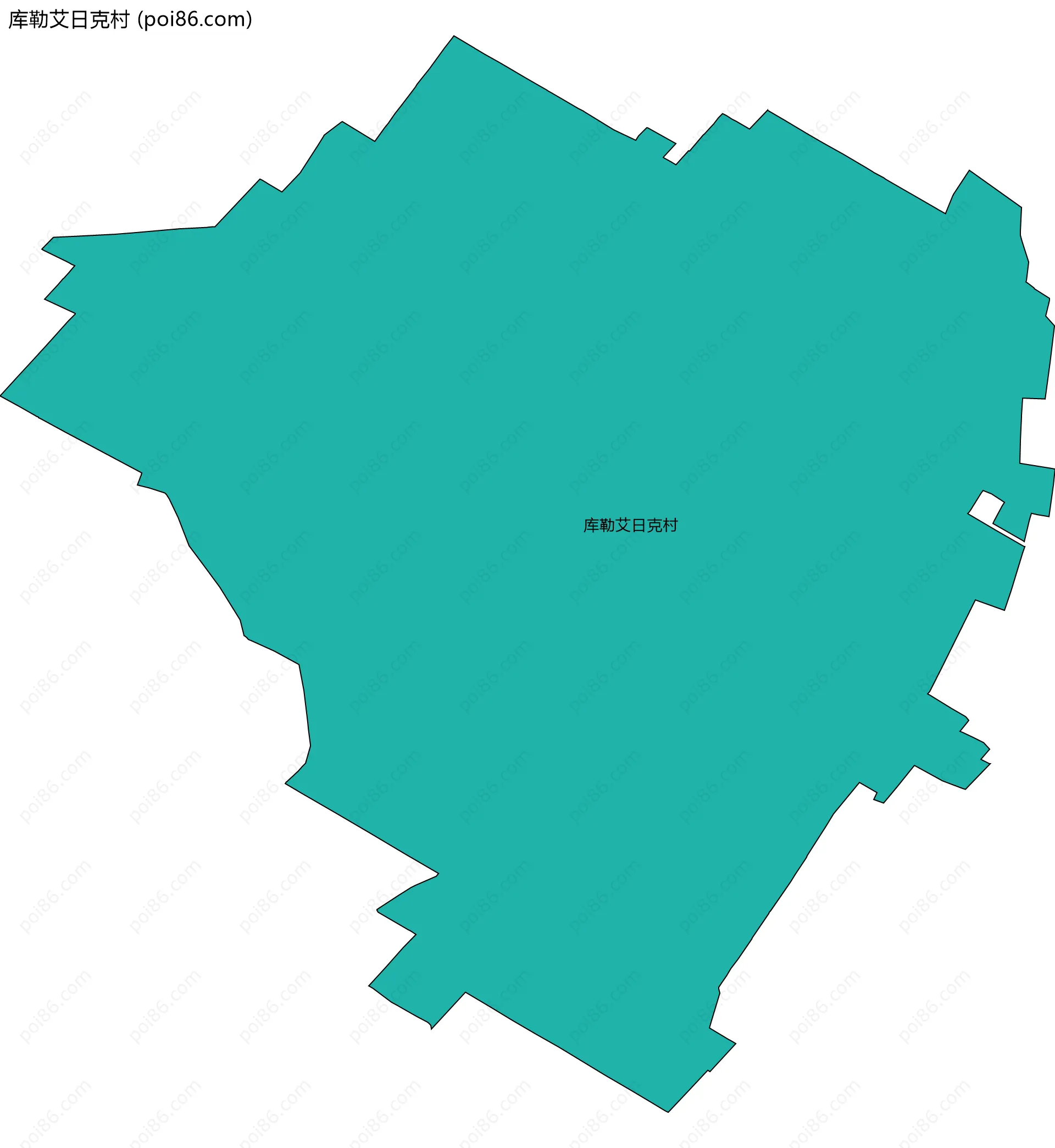 库勒艾日克村边界地图
