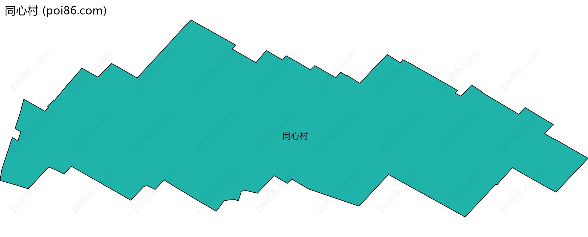 同心村边界地图