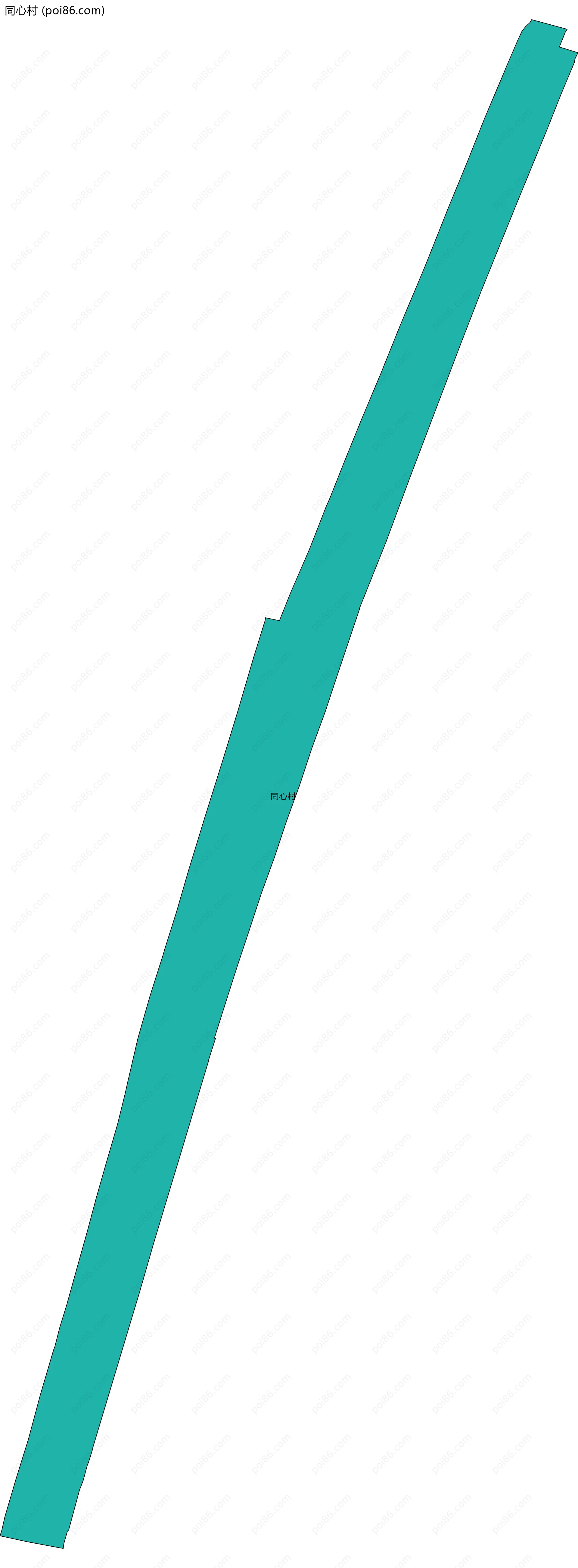 同心村边界地图