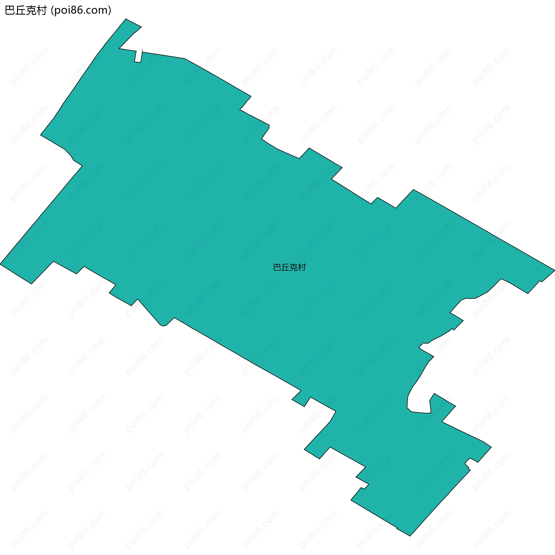 巴丘克村边界地图