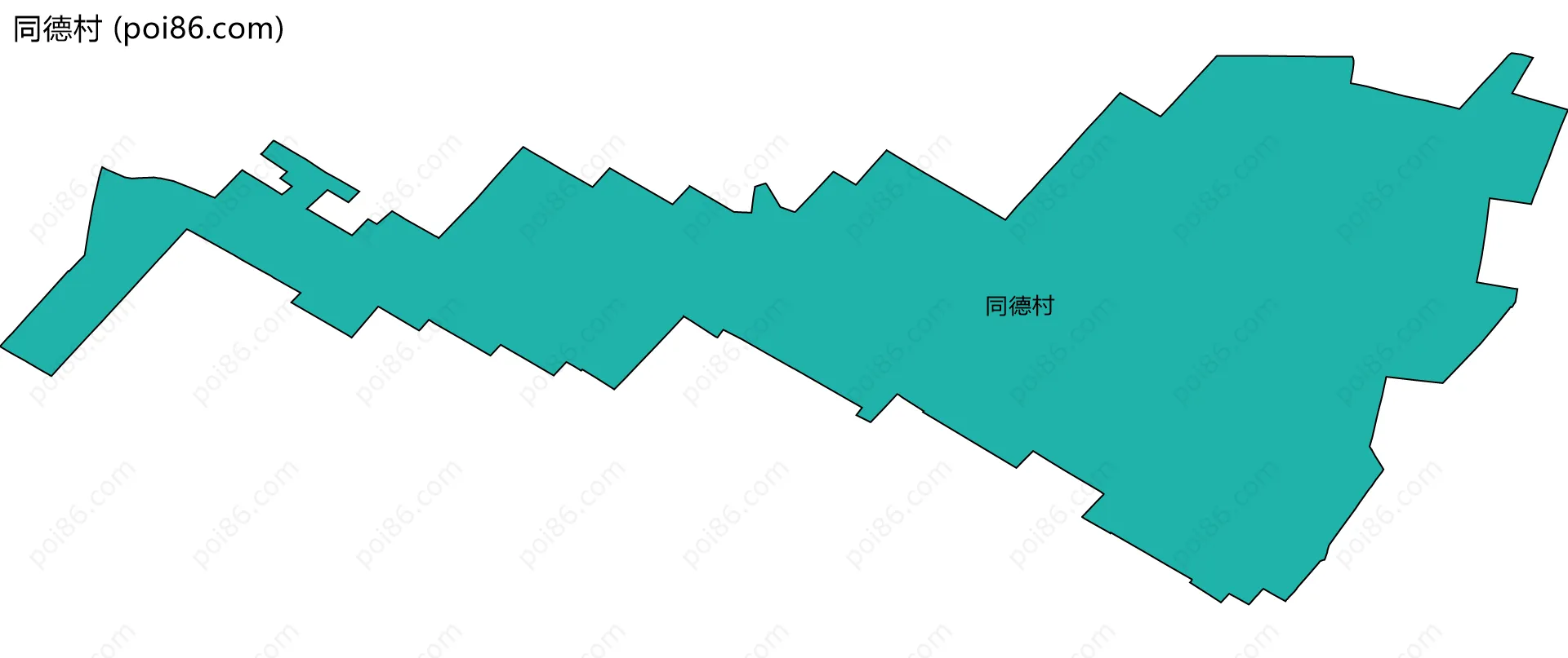 同德村边界地图