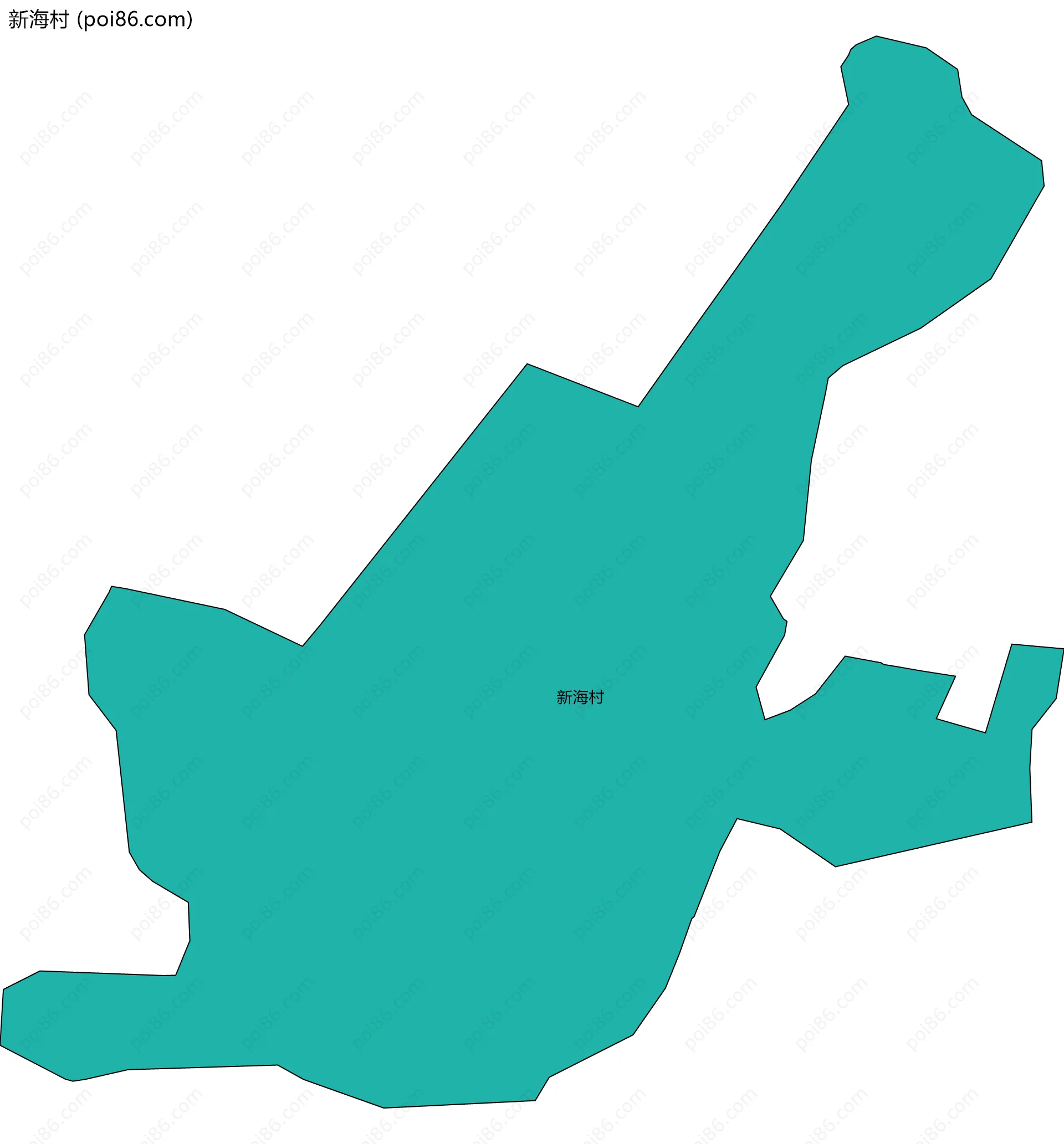 新海村边界地图