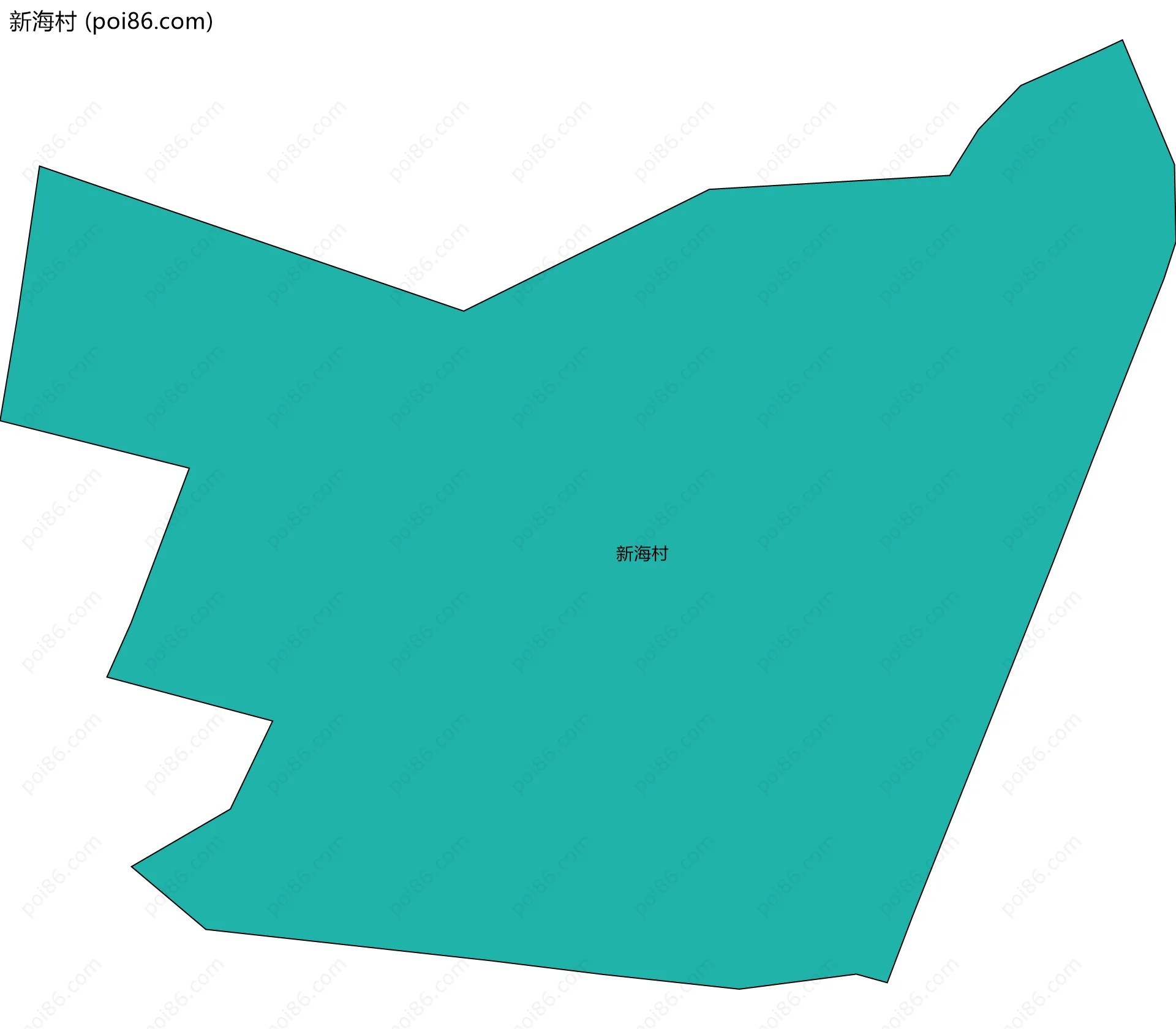 新海村边界地图