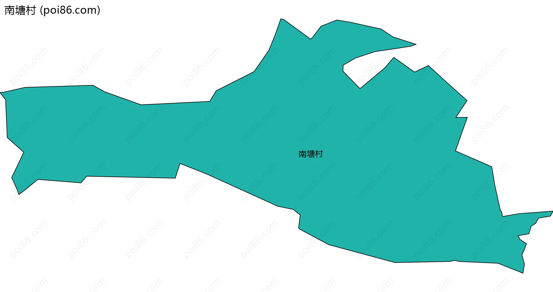 南塘村边界地图