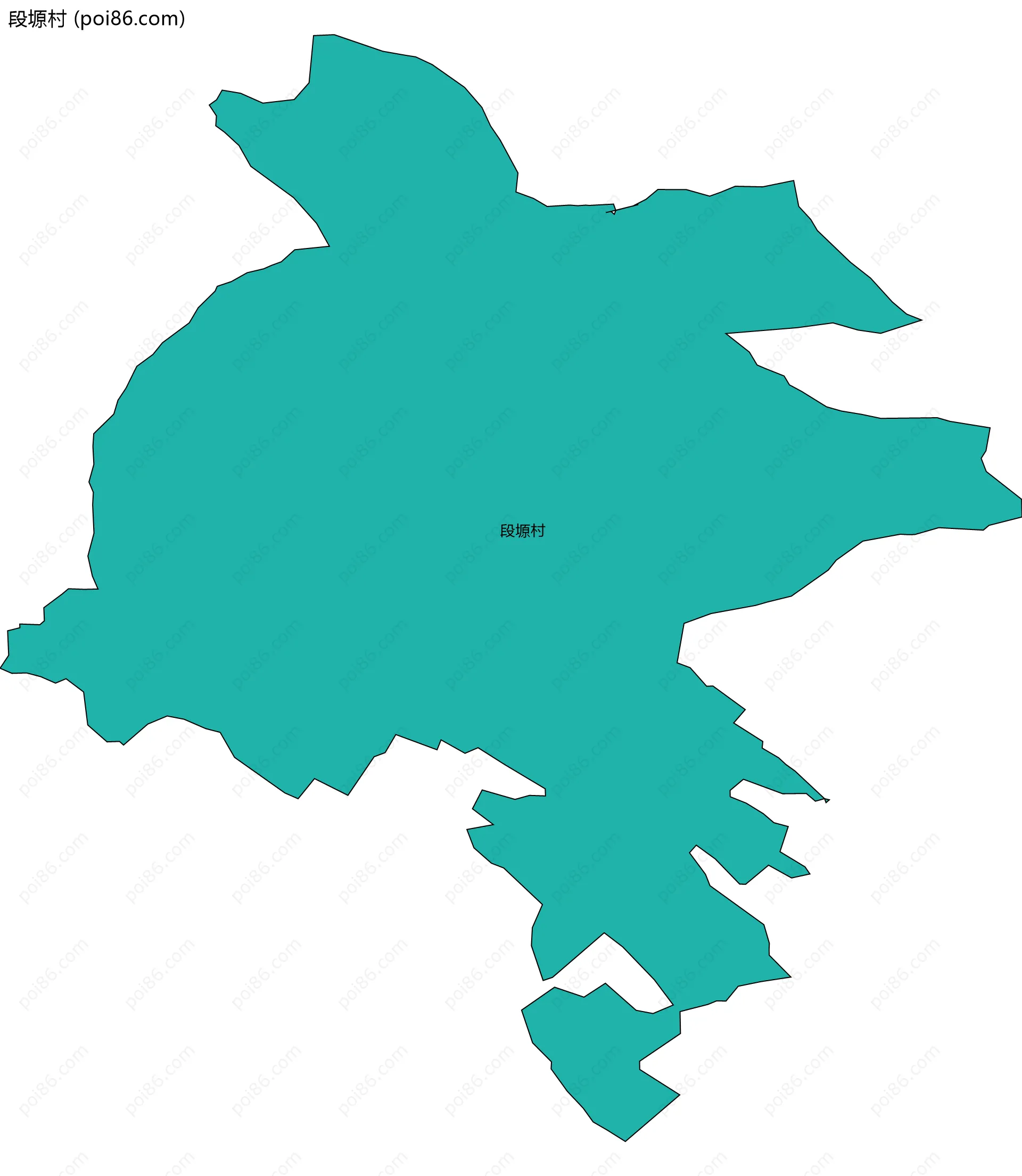 段塬村边界地图