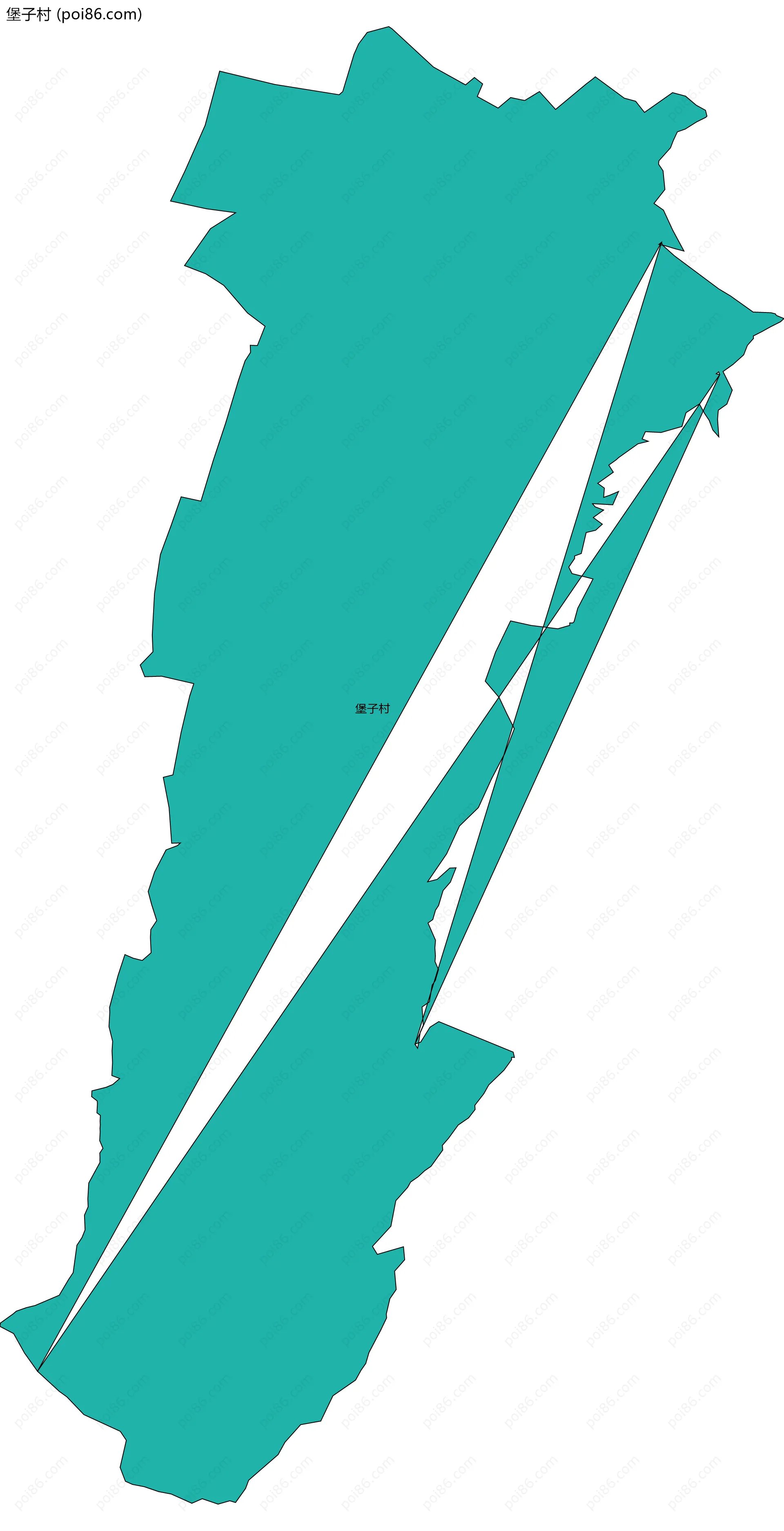 堡子村边界地图