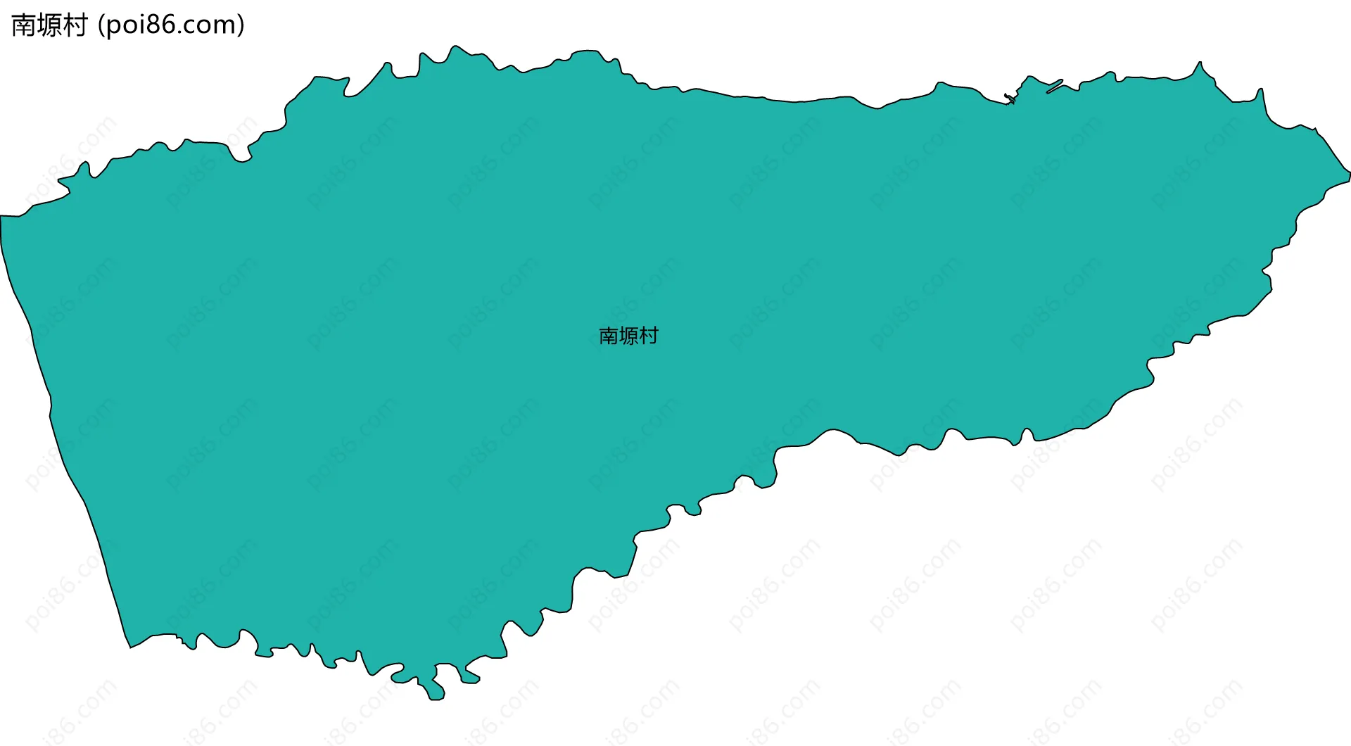 南塬村边界地图