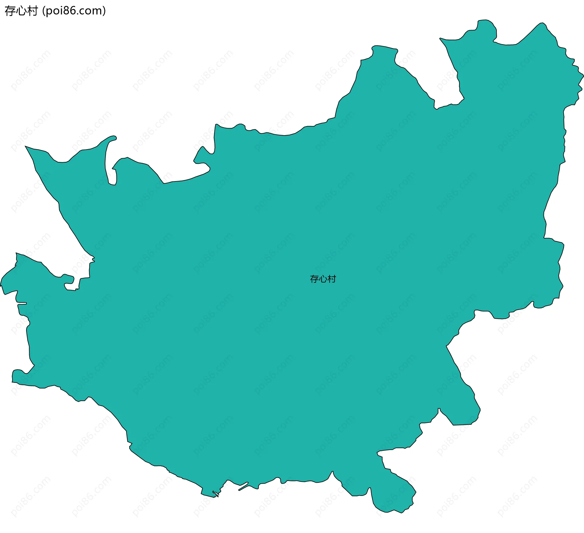 存心村边界地图