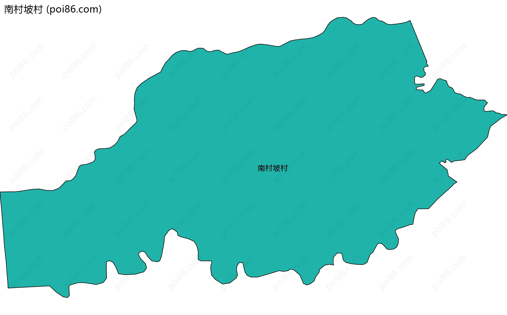 南村坡村边界地图