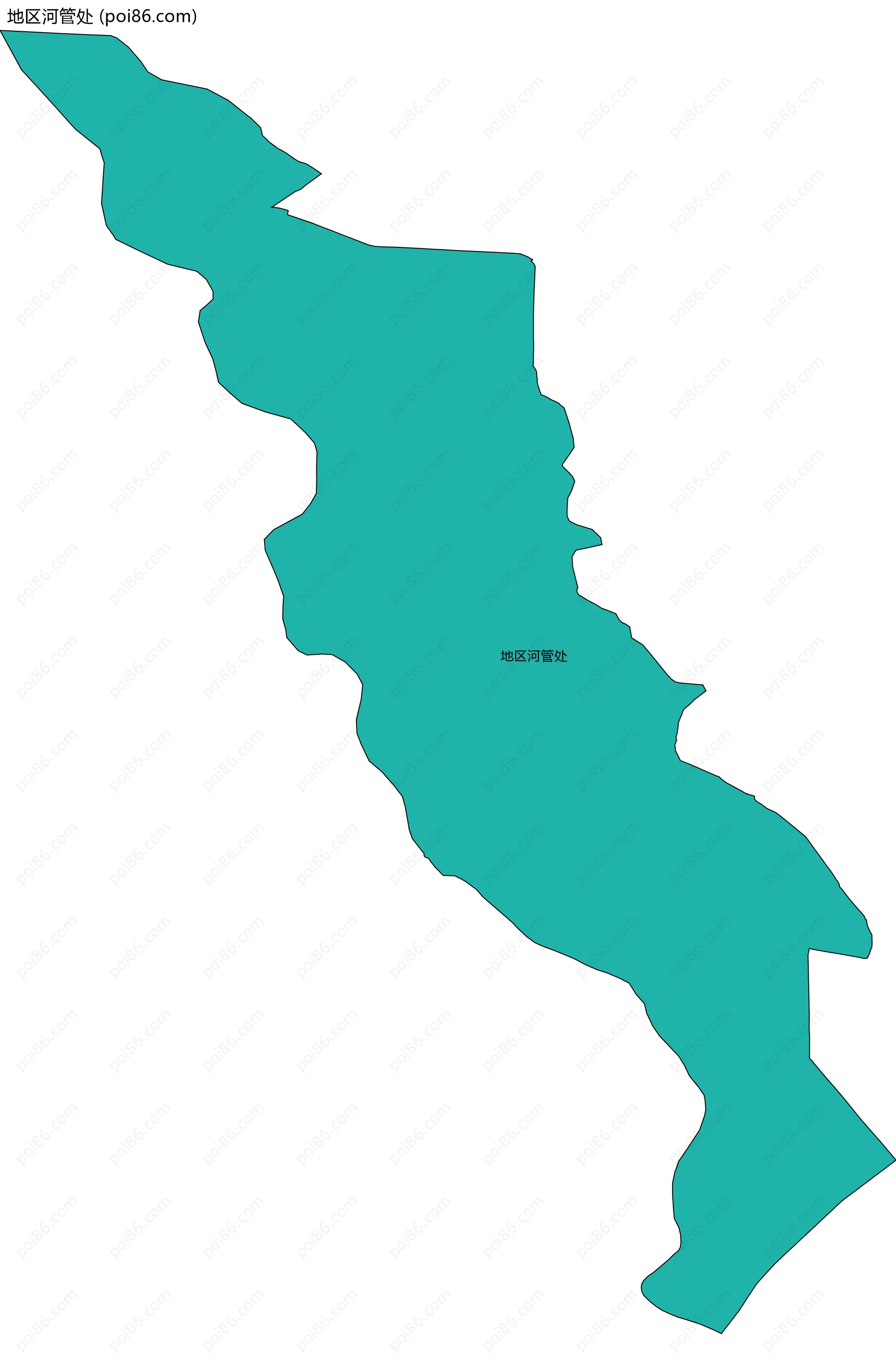 地区河管处边界地图(五级行政区划)