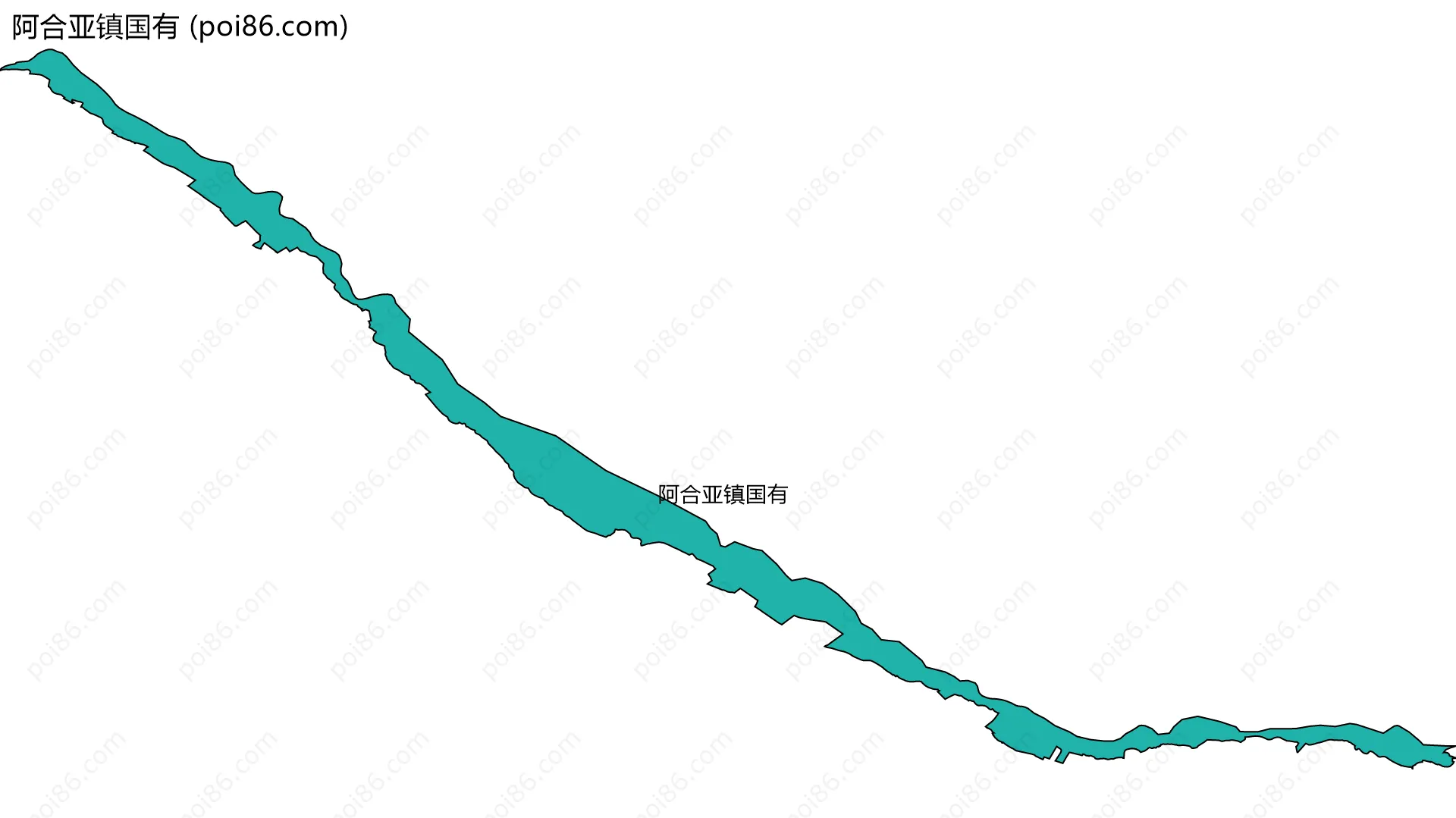 阿合亚镇国有边界地图