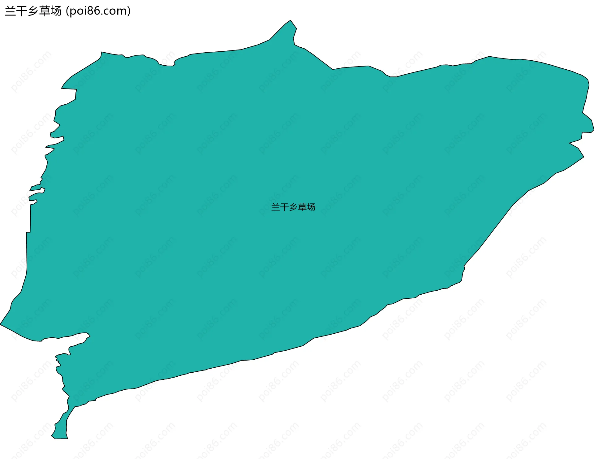 兰干乡草场边界地图