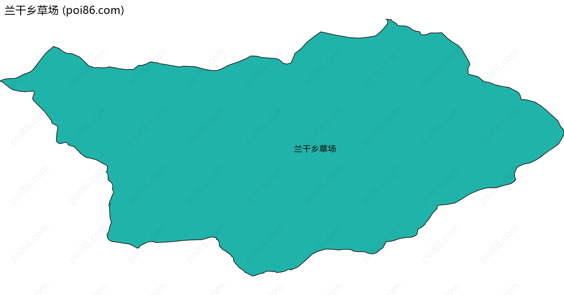 兰干乡草场边界地图