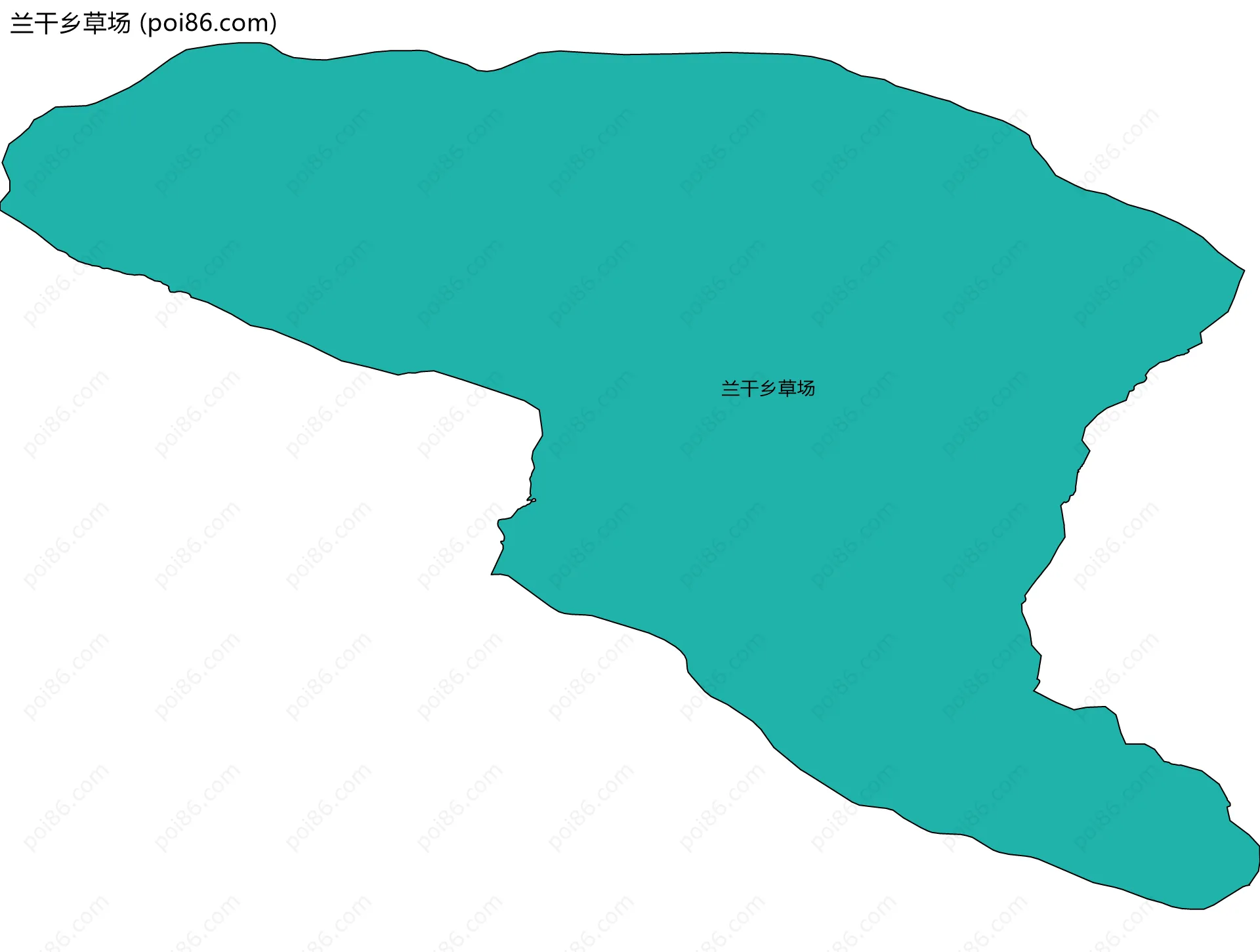 兰干乡草场边界地图