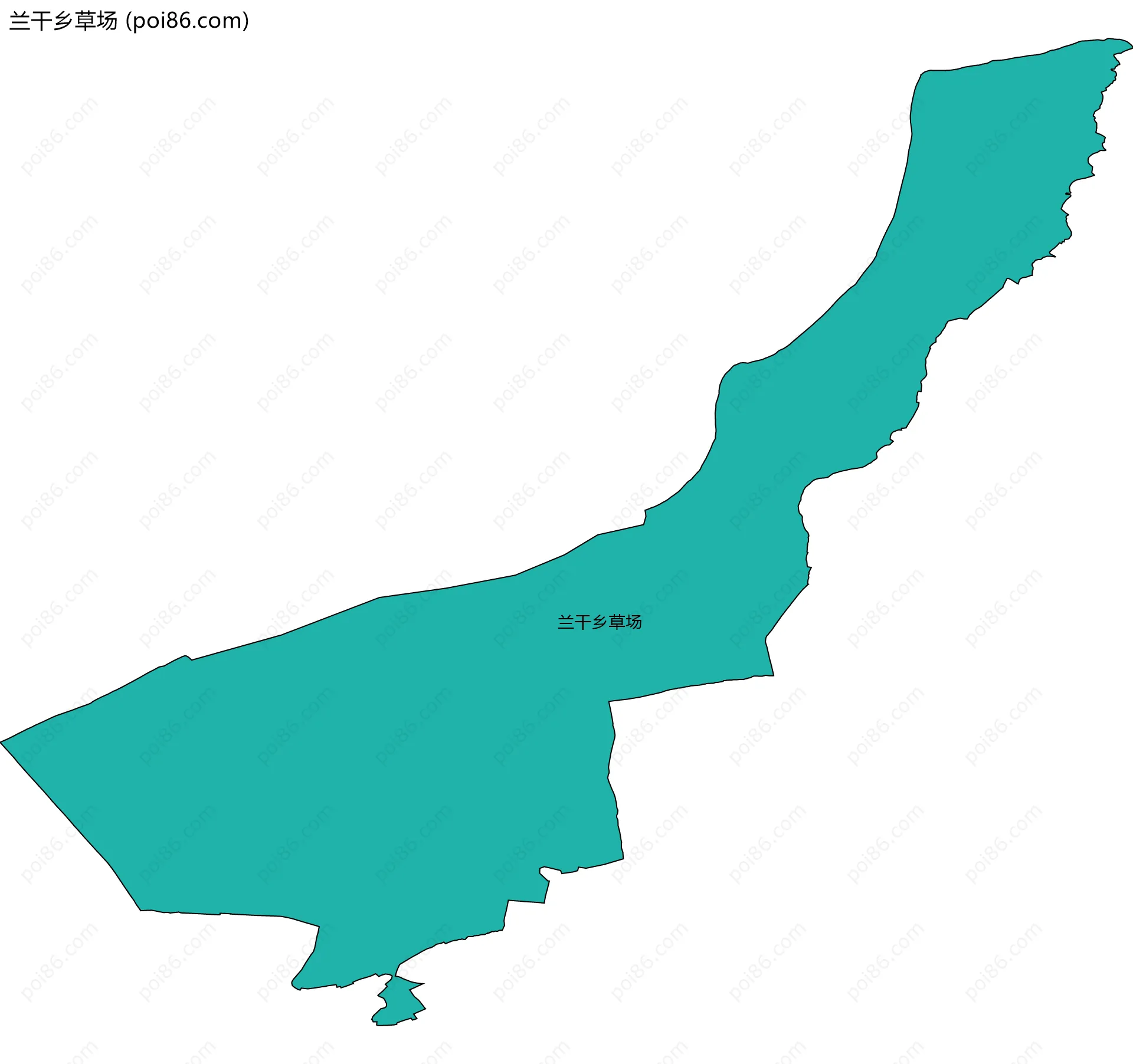 兰干乡草场边界地图