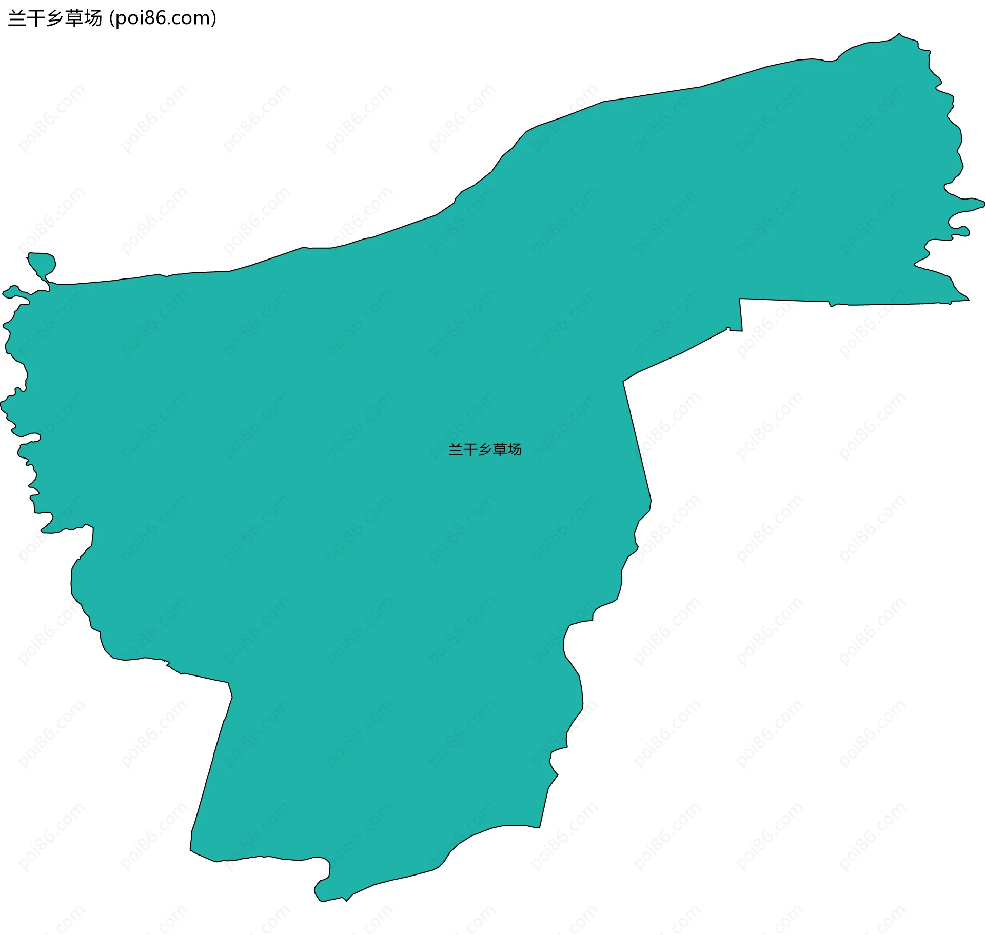 兰干乡草场边界地图