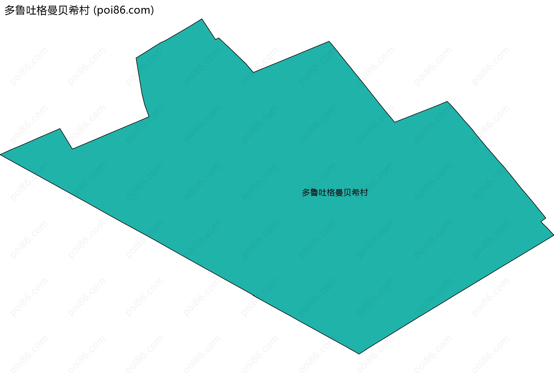 多鲁吐格曼贝希村边界地图