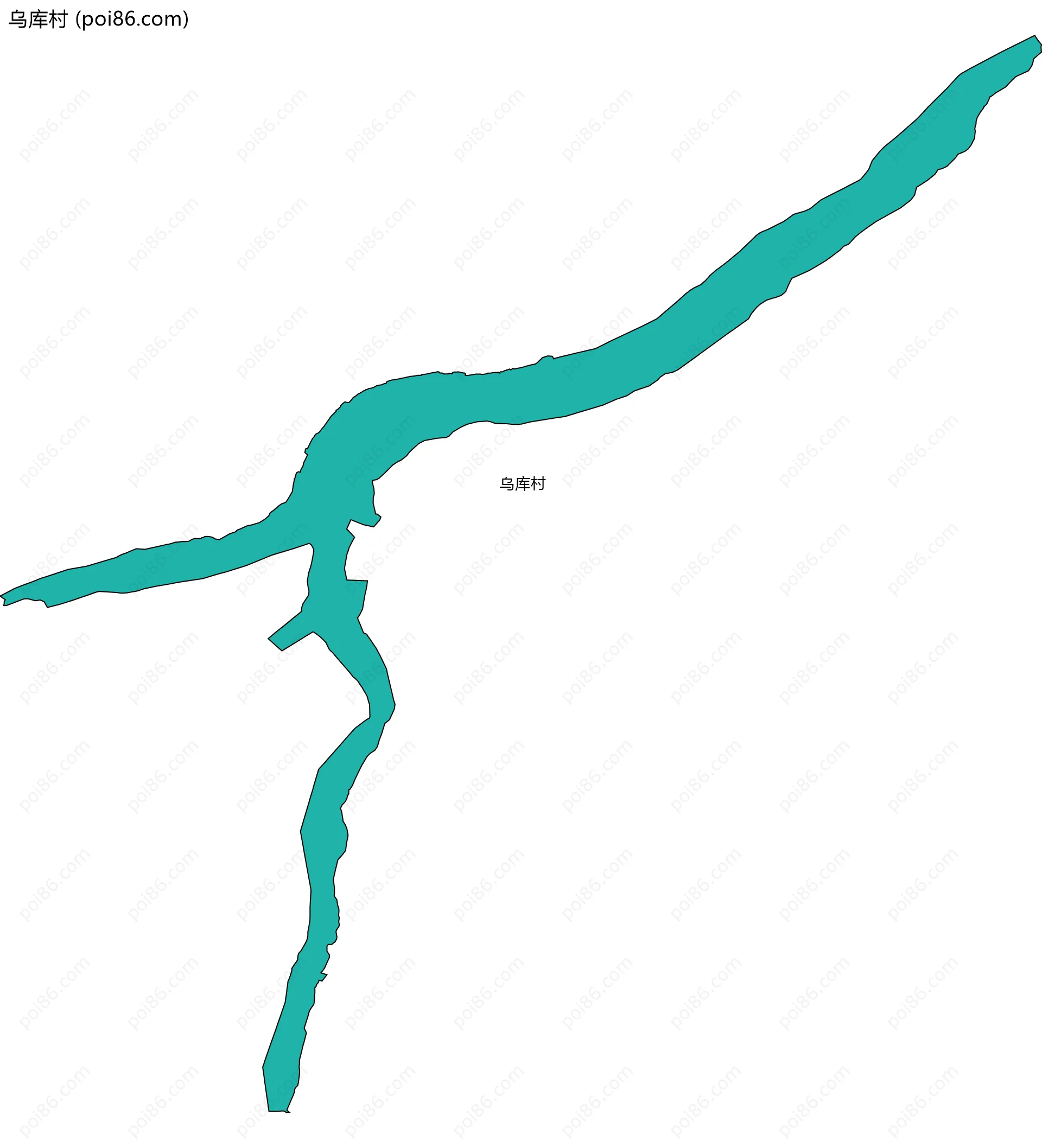 乌库村边界地图