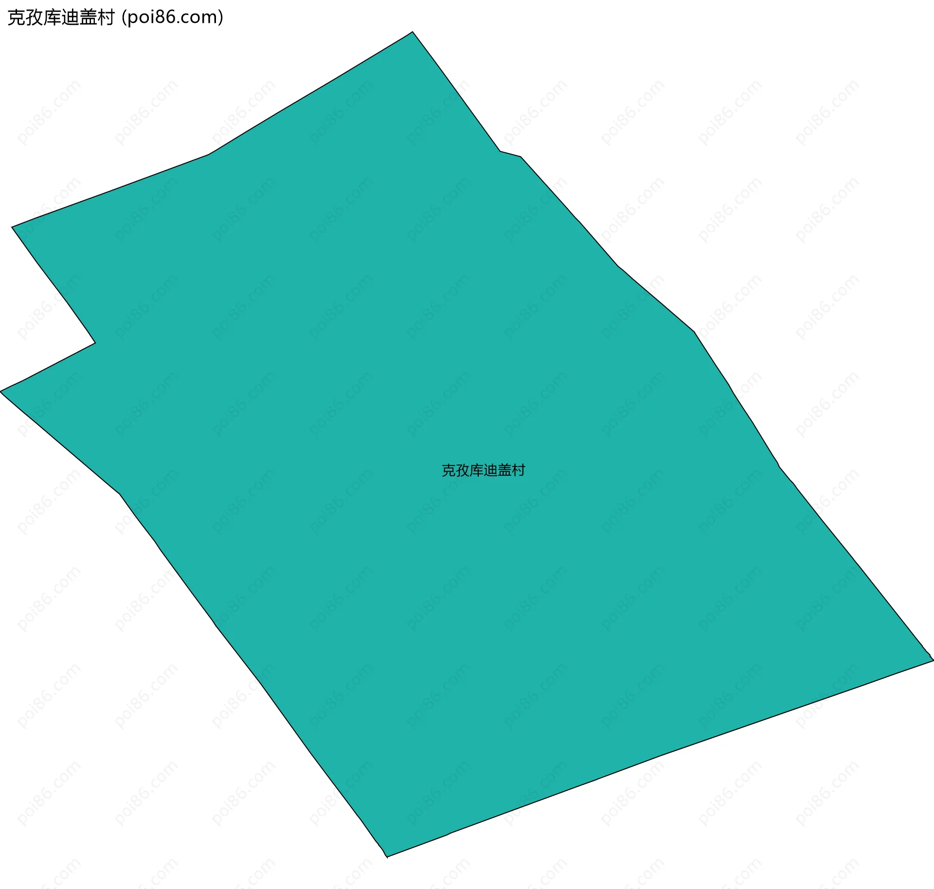 克孜库迪盖村边界地图