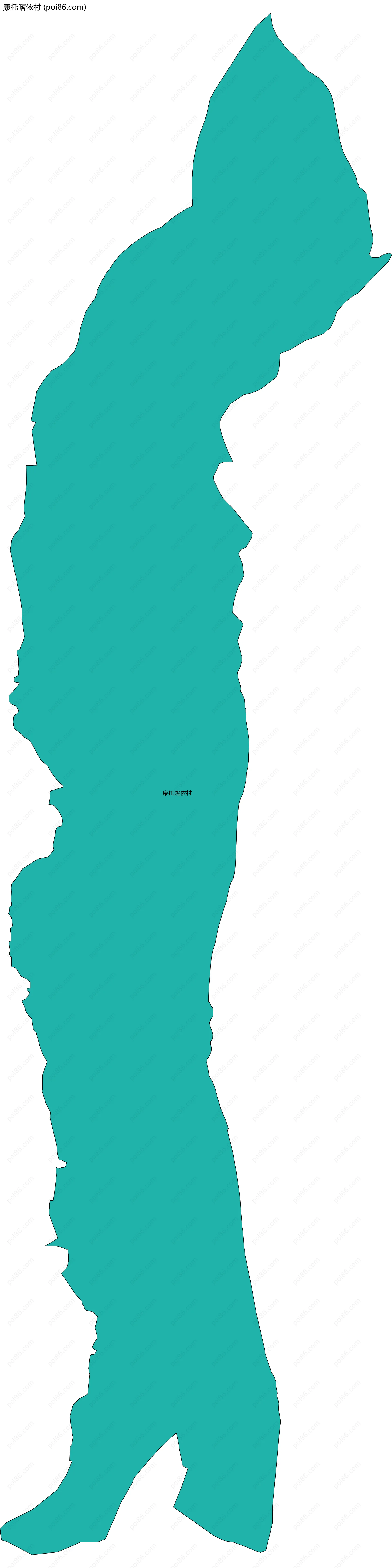 康托喀依村边界地图