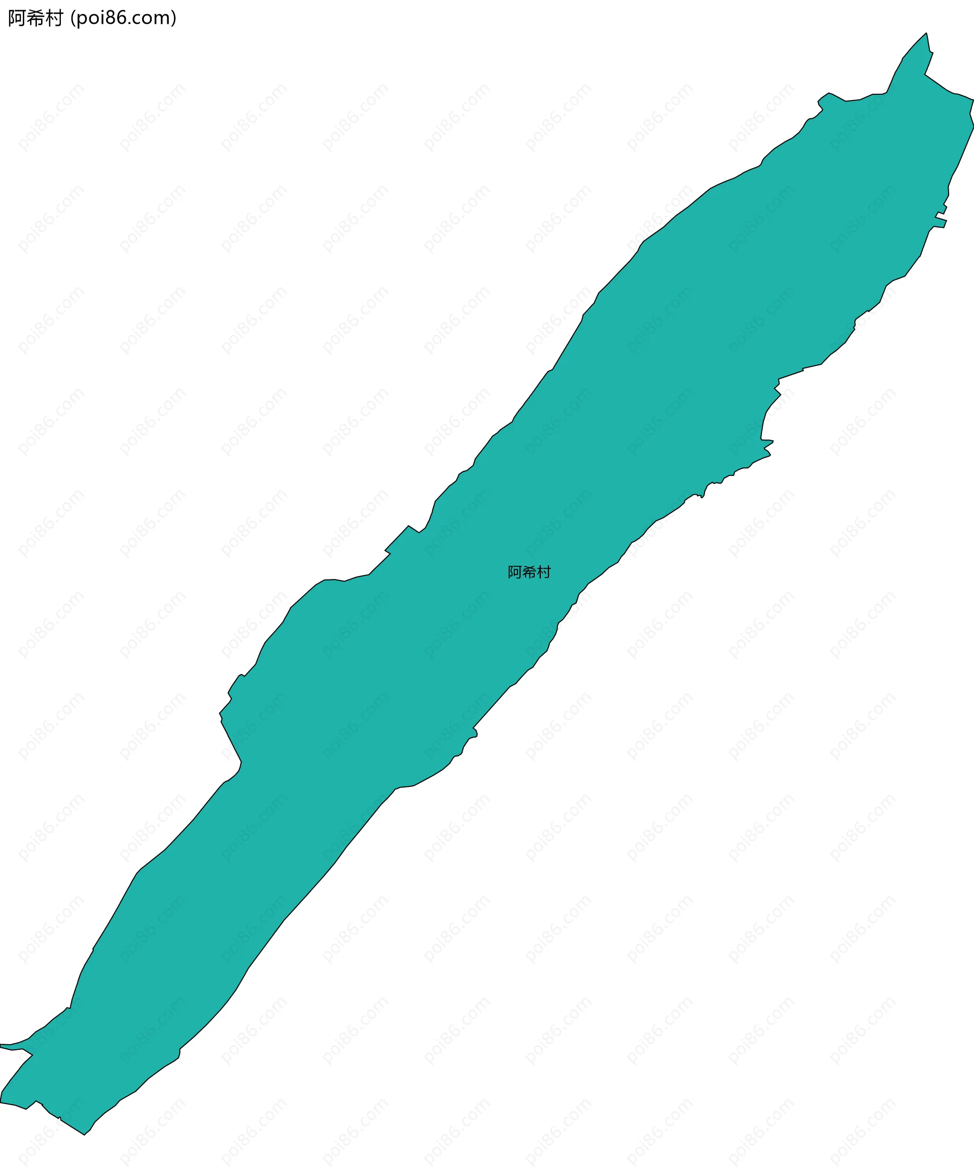 阿希村边界地图