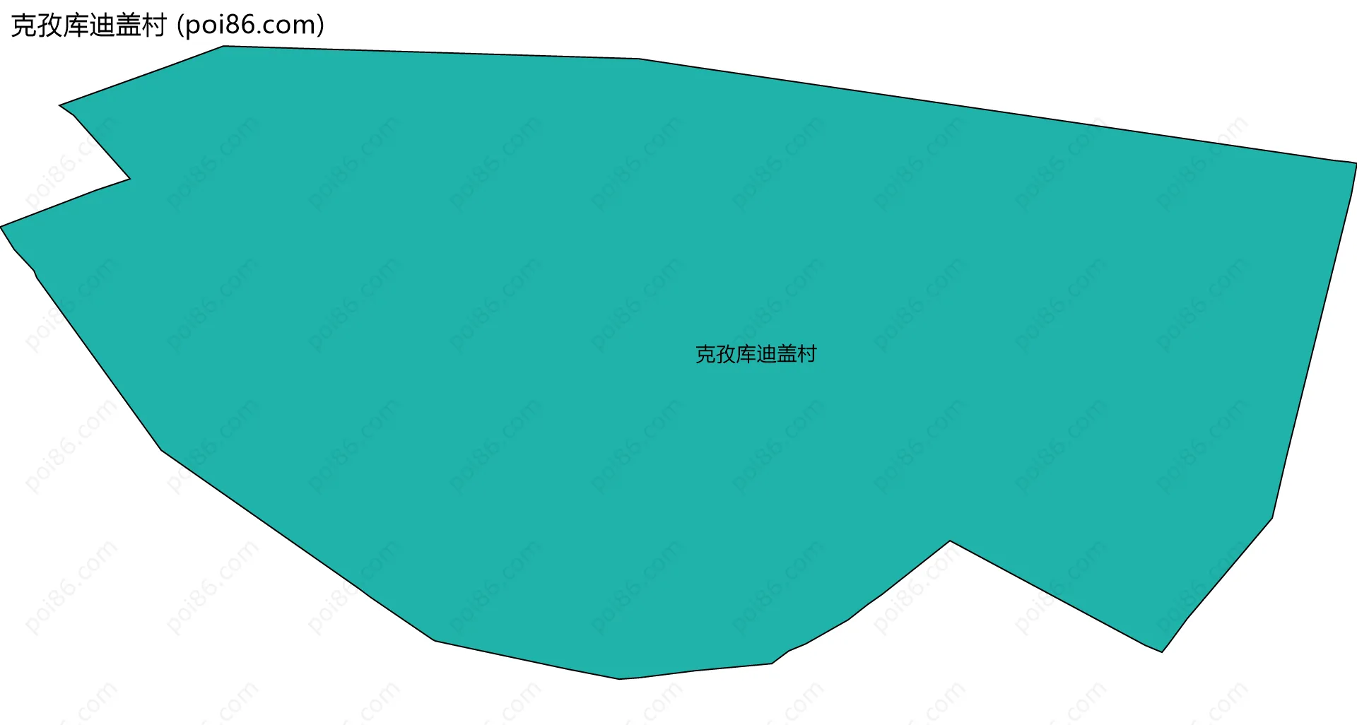 克孜库迪盖村边界地图