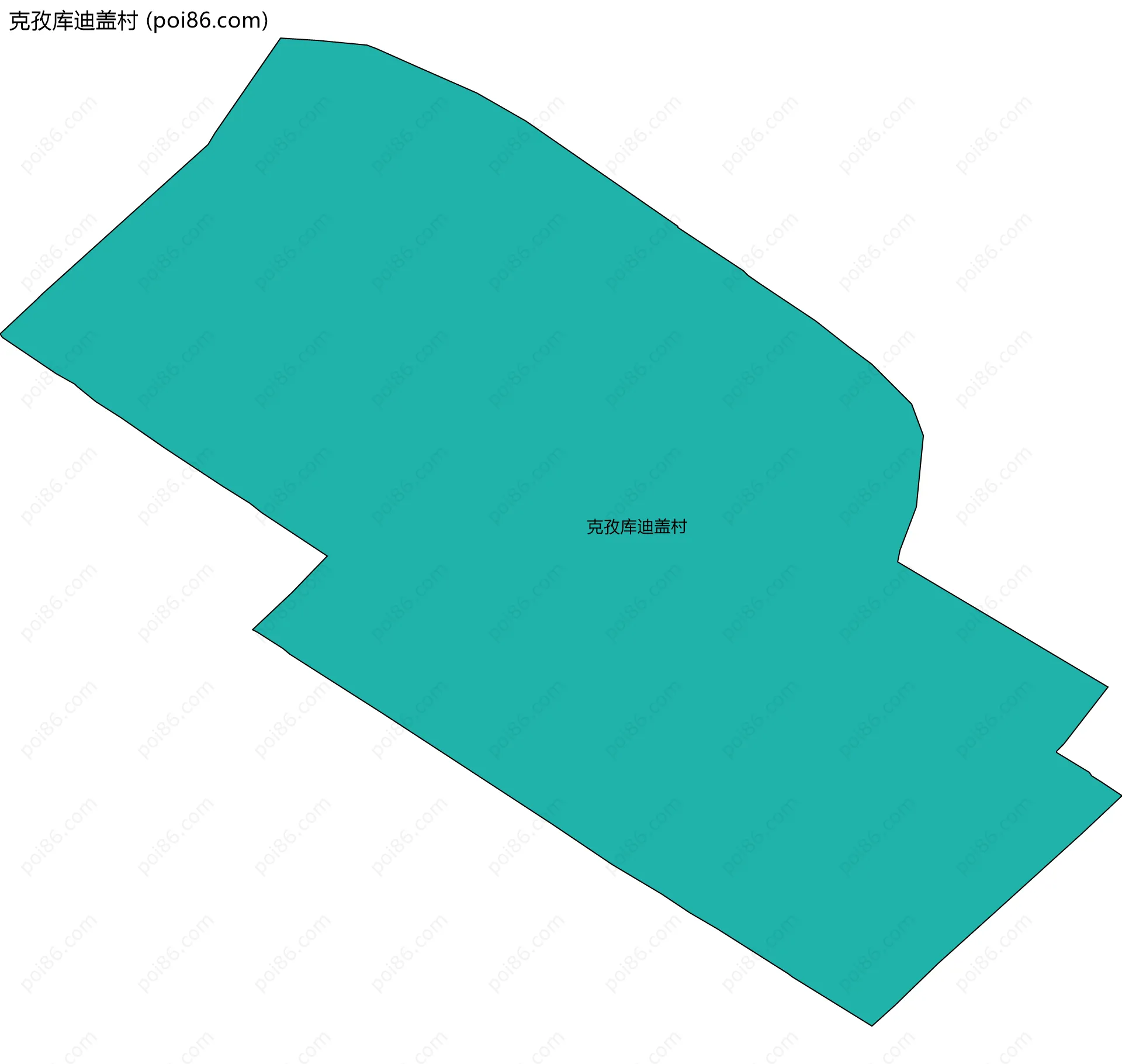 克孜库迪盖村边界地图