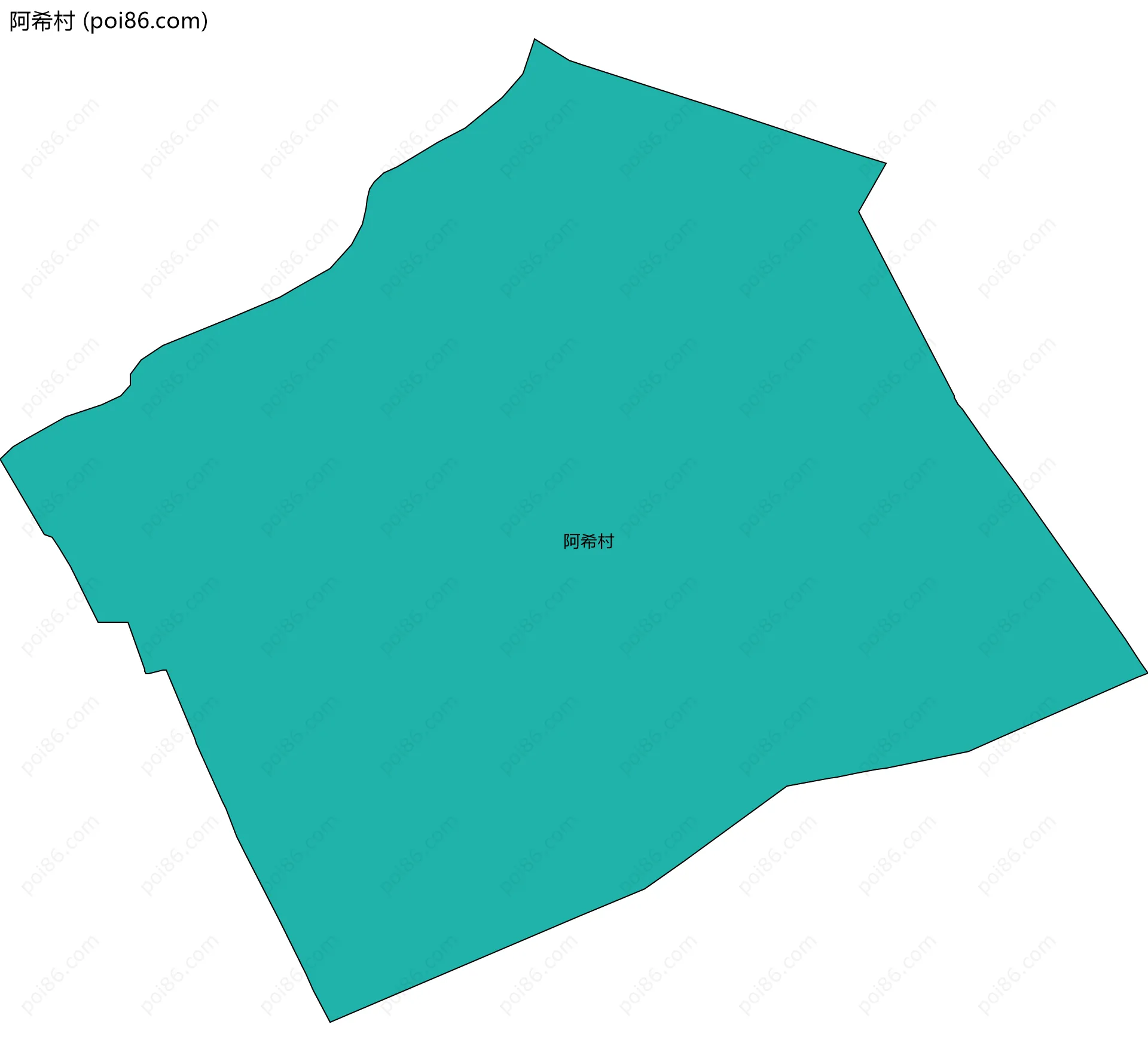 阿希村边界地图