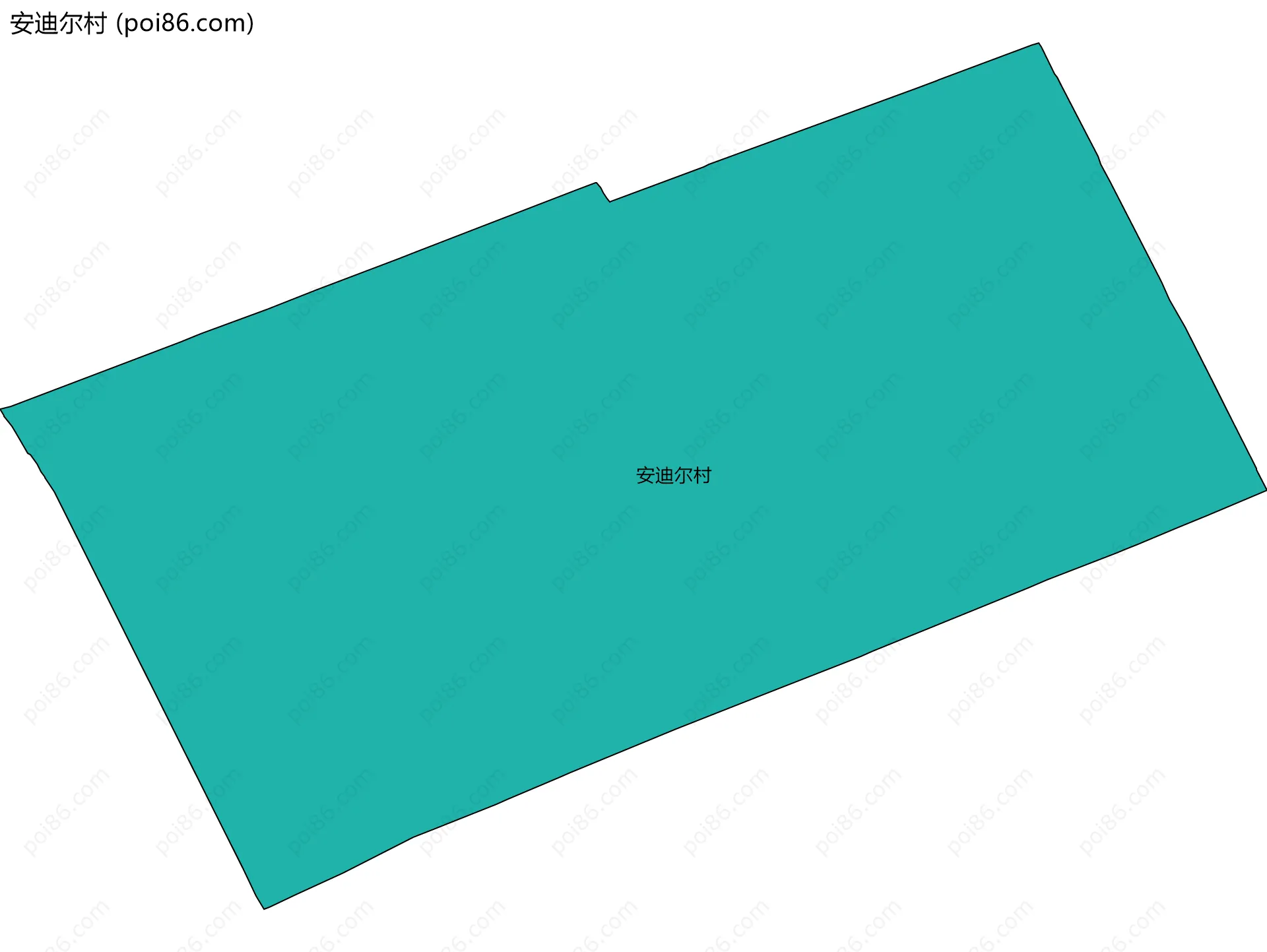 安迪尔村边界地图