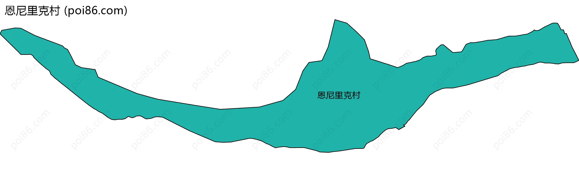 恩尼里克村边界地图