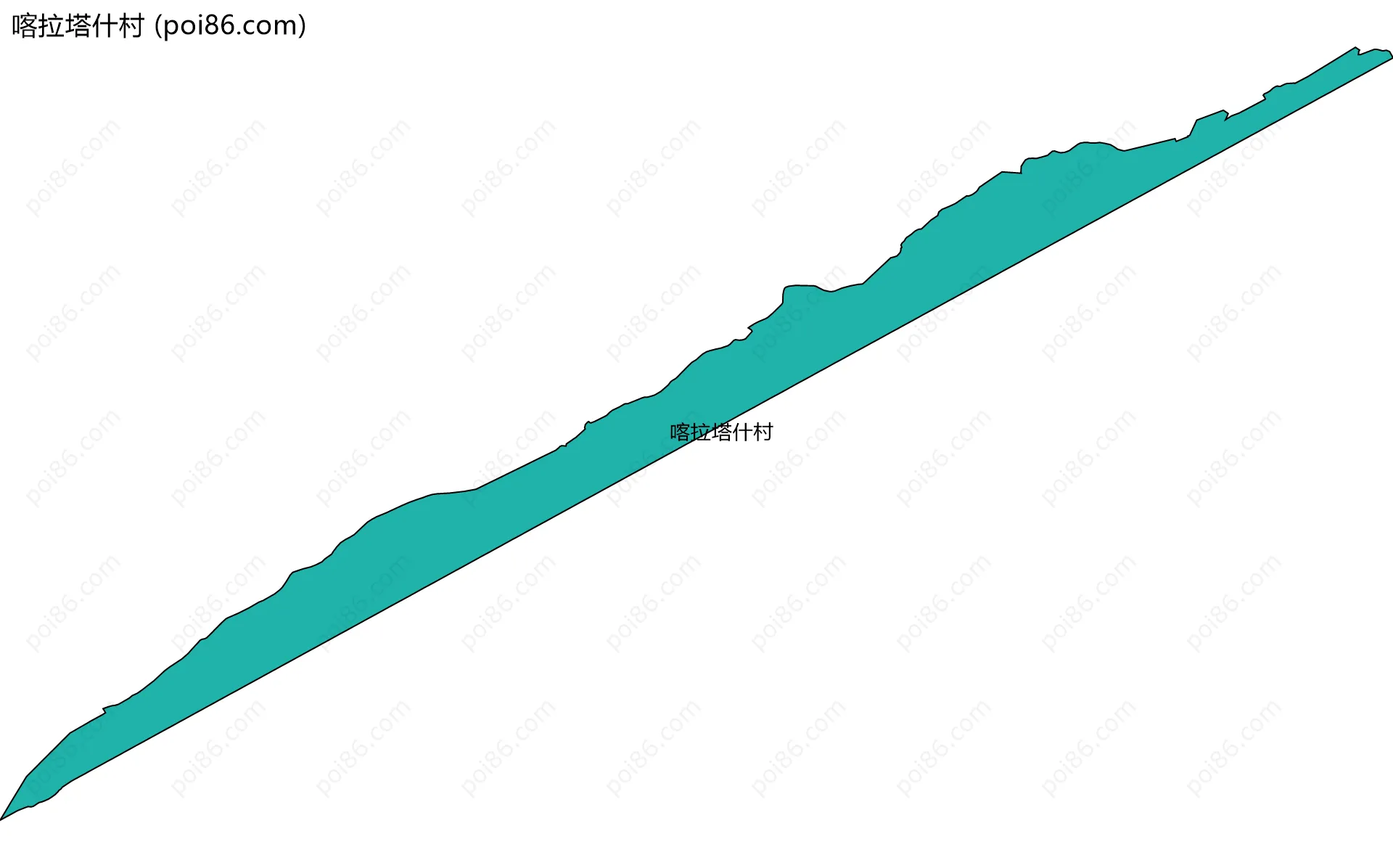 喀拉塔什村边界地图