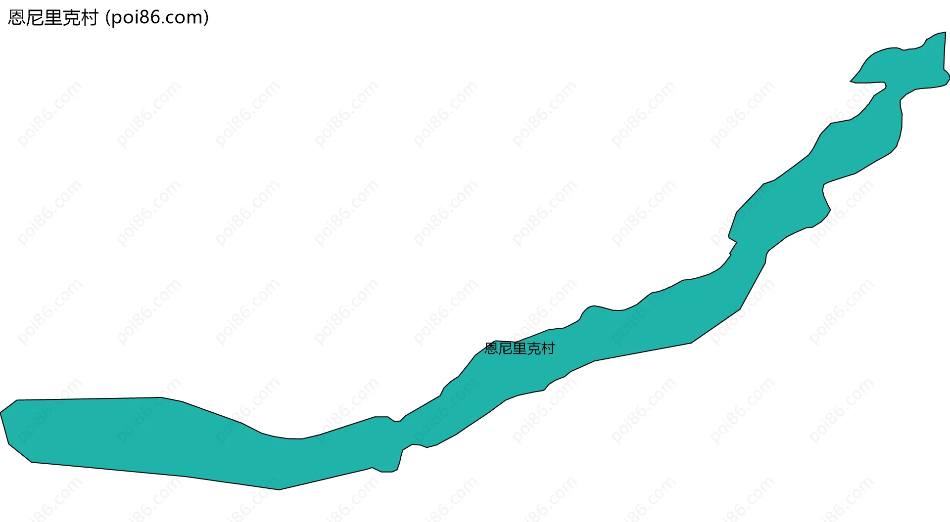 恩尼里克村边界地图