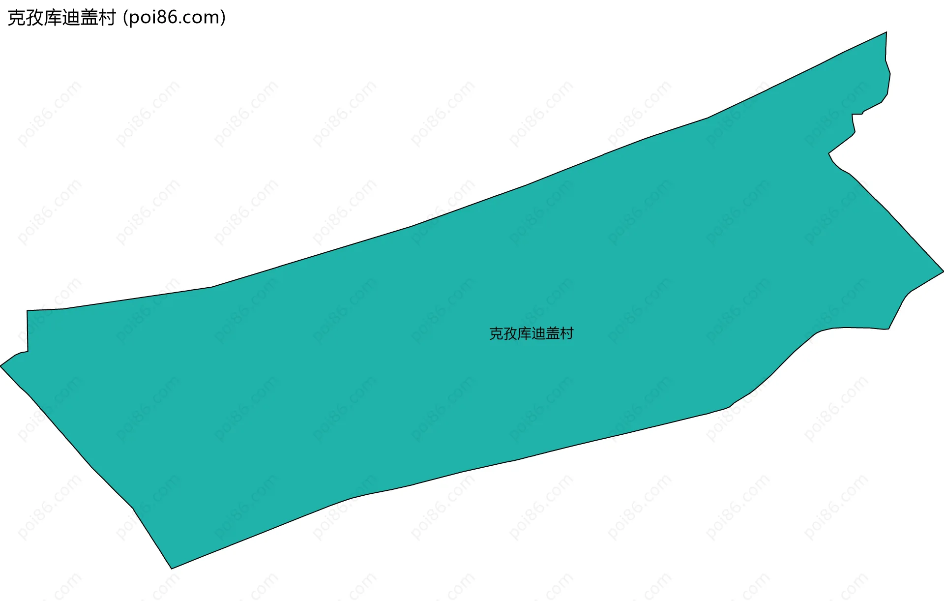 克孜库迪盖村边界地图