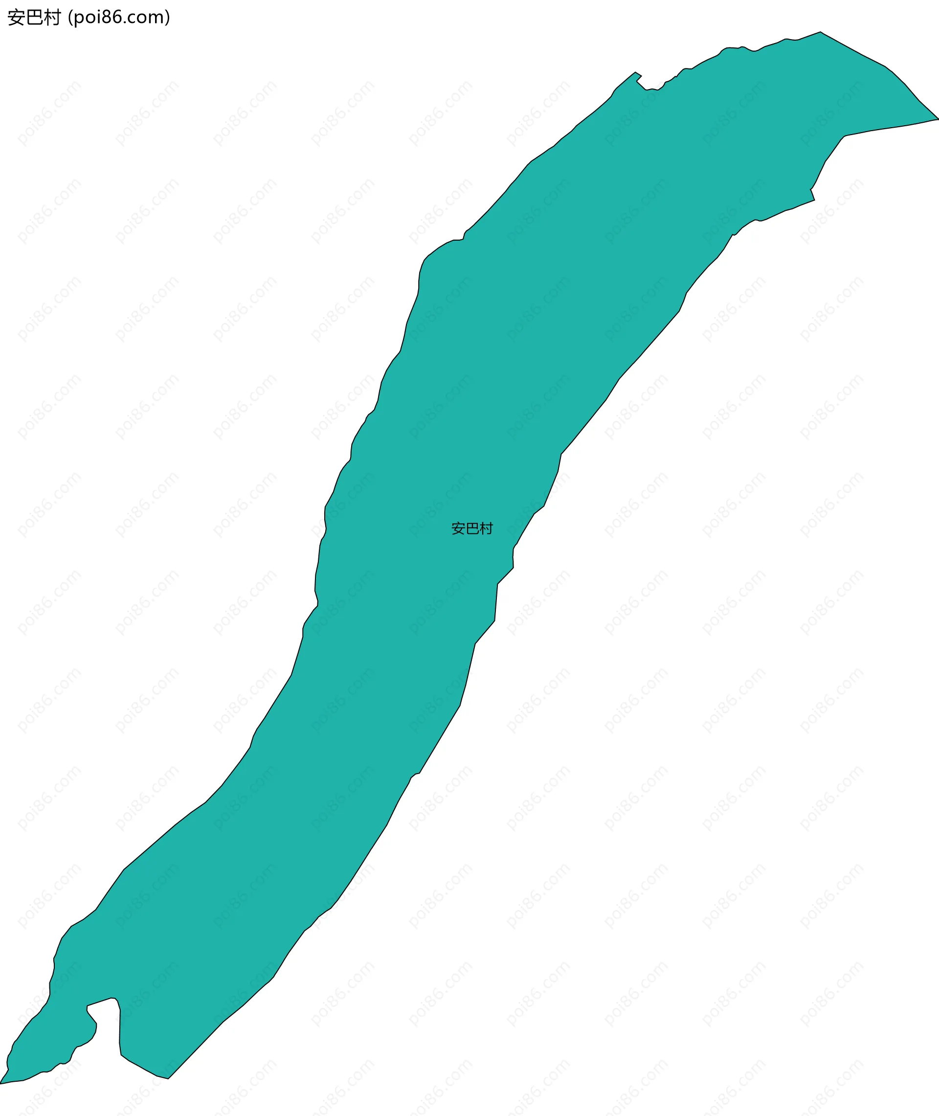 安巴村边界地图