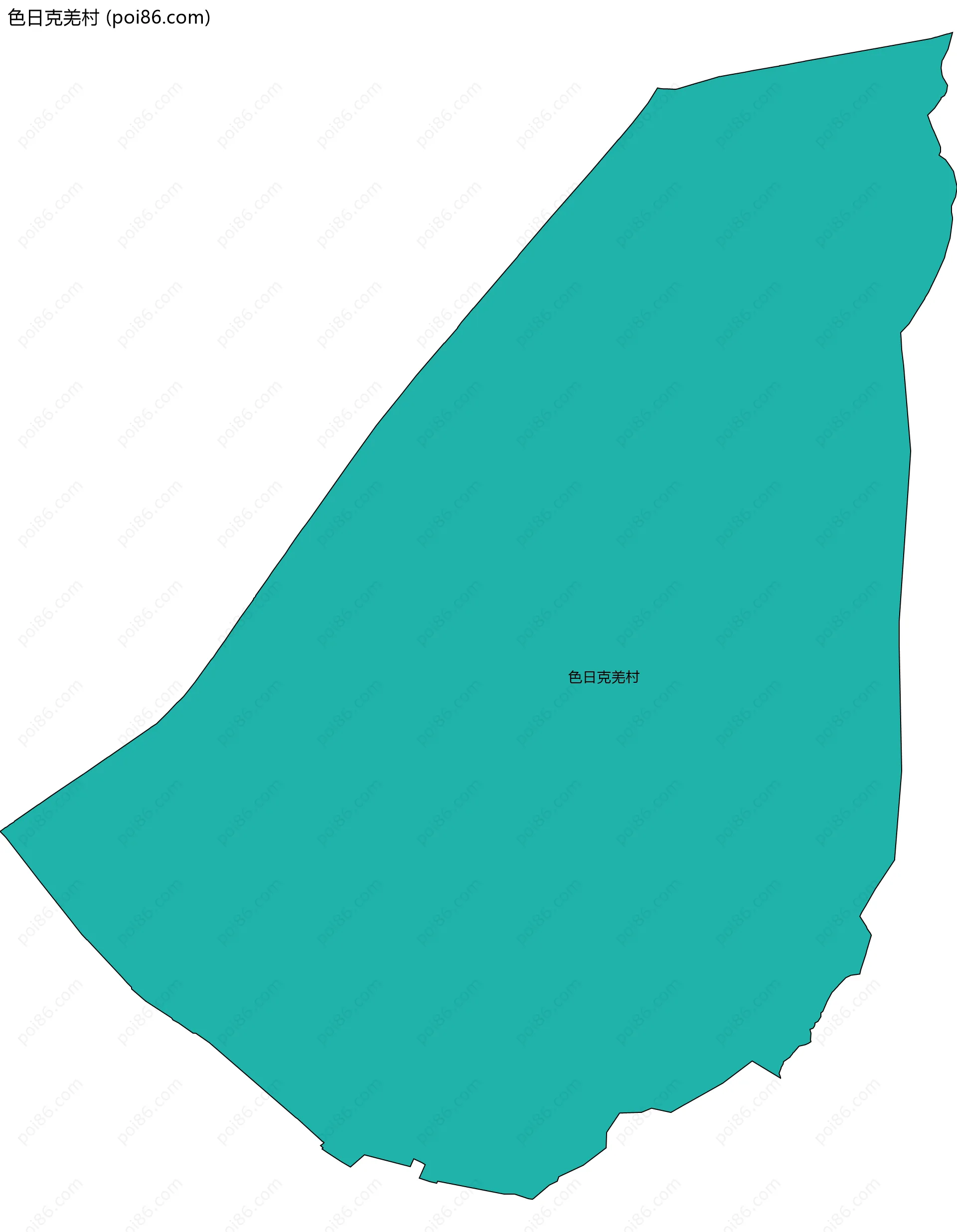 色日克羌村边界地图