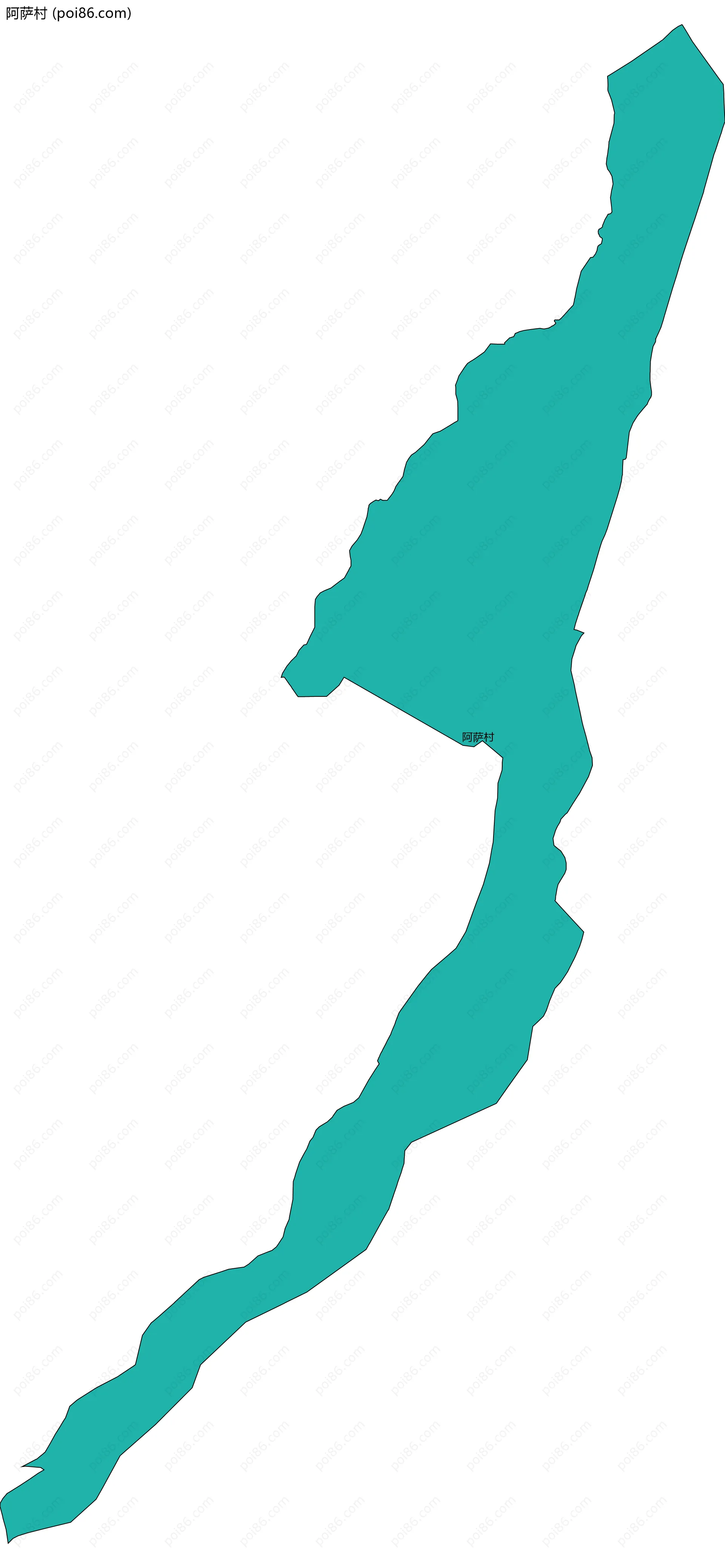 阿萨村边界地图