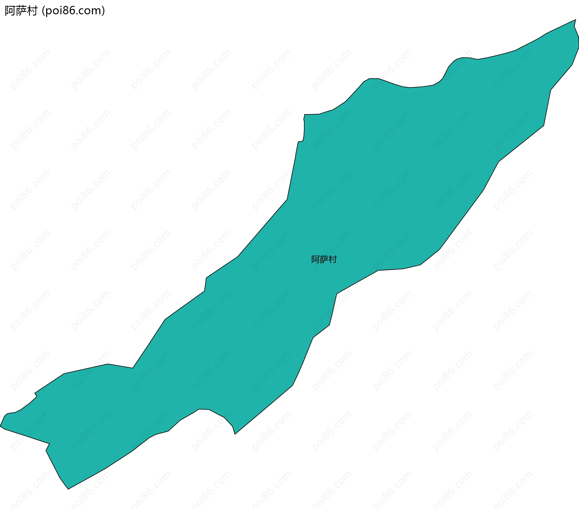 阿萨村边界地图