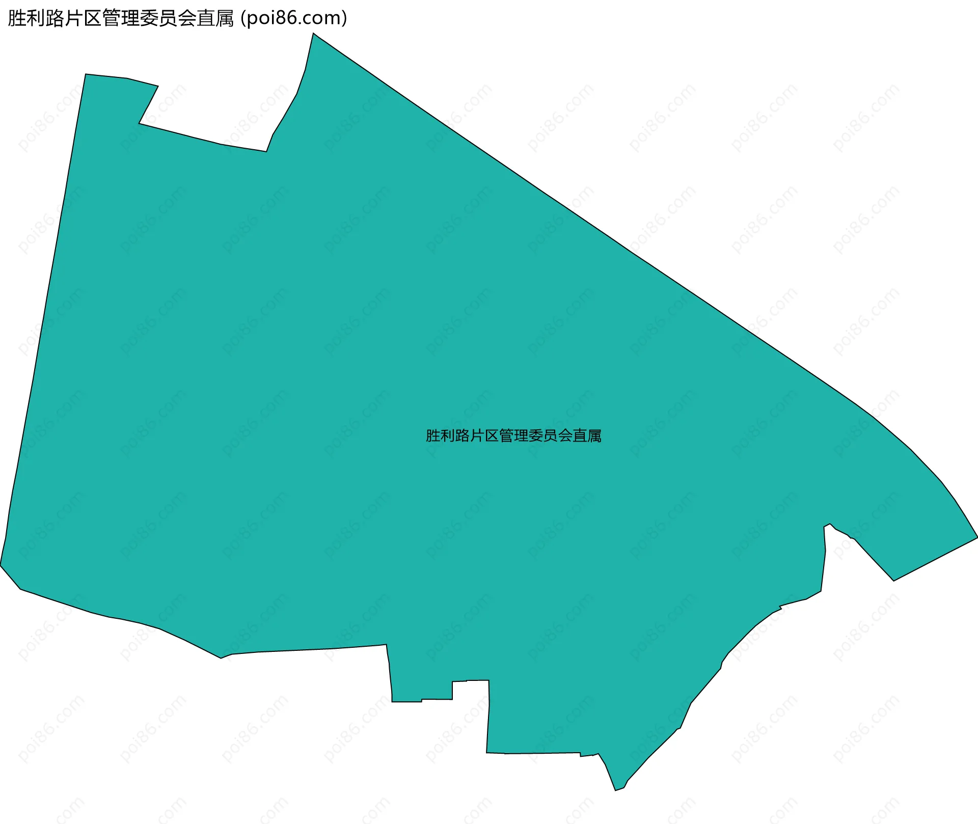 胜利路片区管理委员会直属边界地图