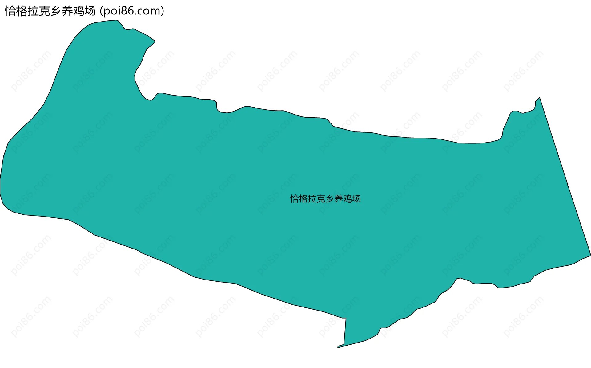 恰格拉克乡养鸡场边界地图