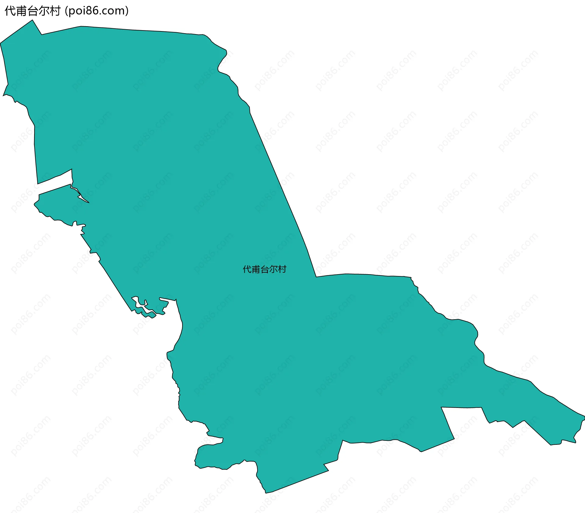 代甫台尔村边界地图