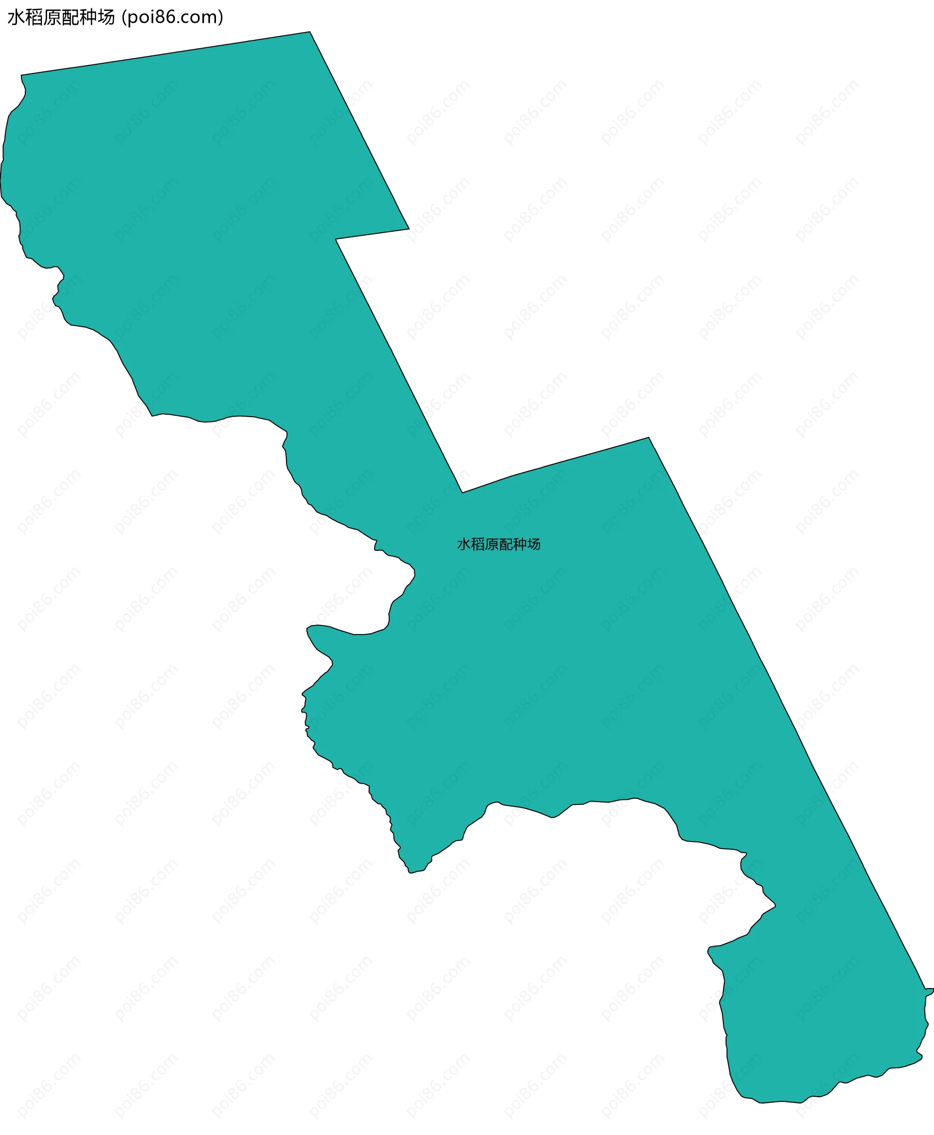 水稻原配种场边界地图