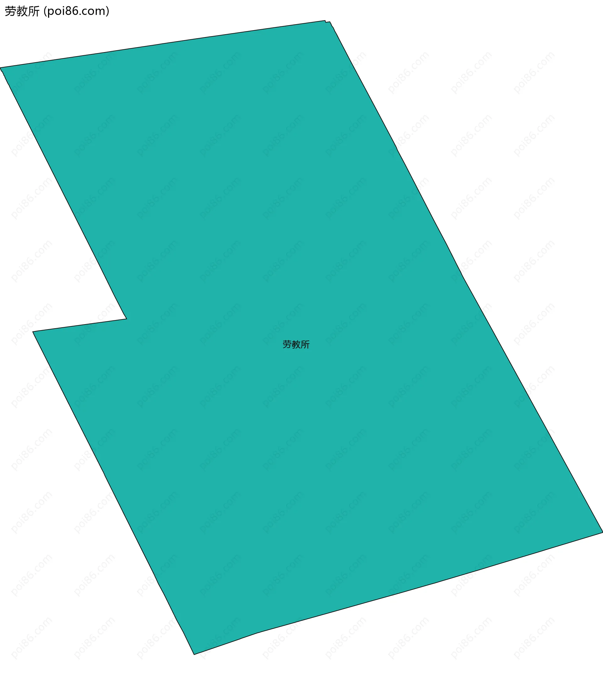 劳教所边界地图