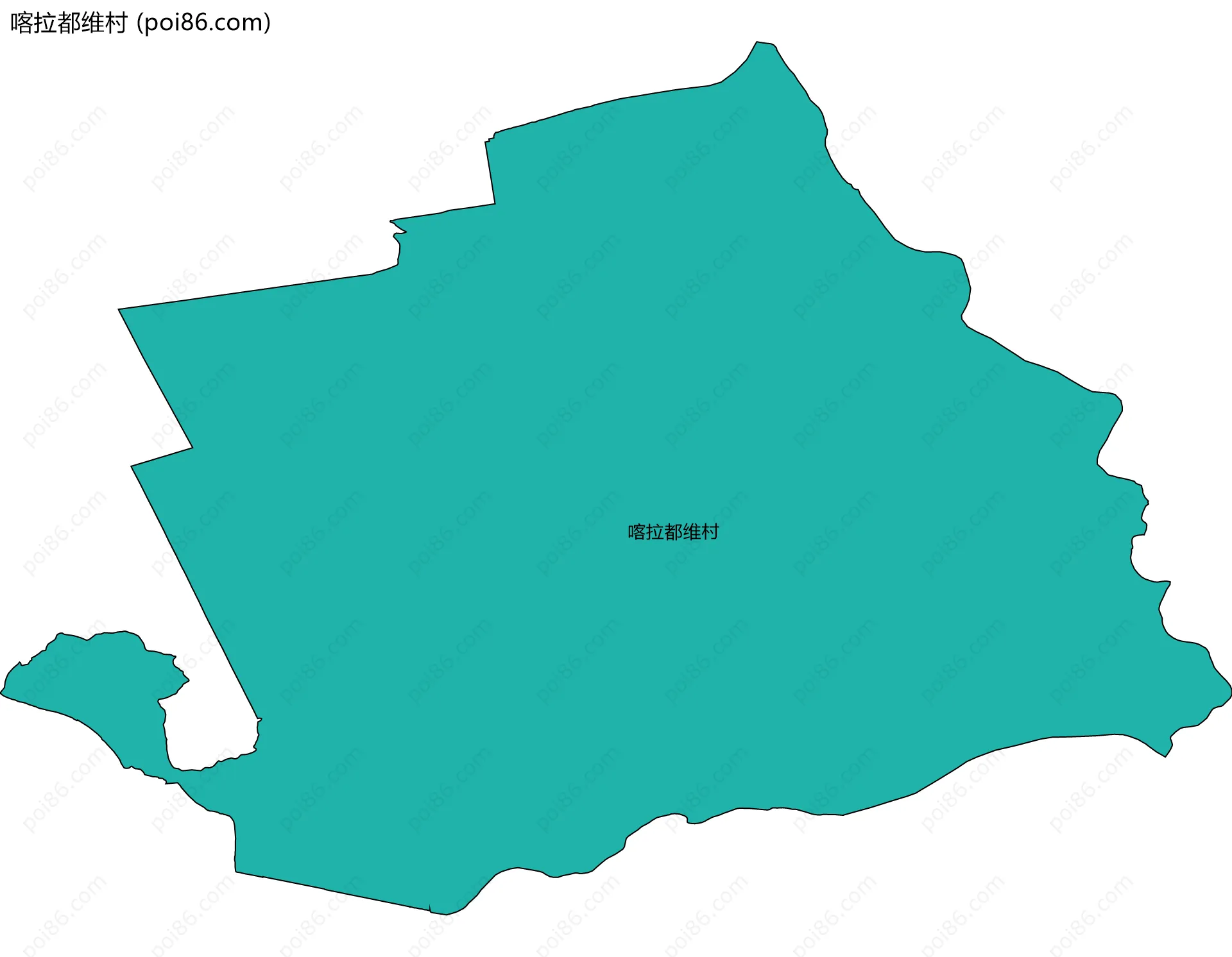 喀拉都维村边界地图