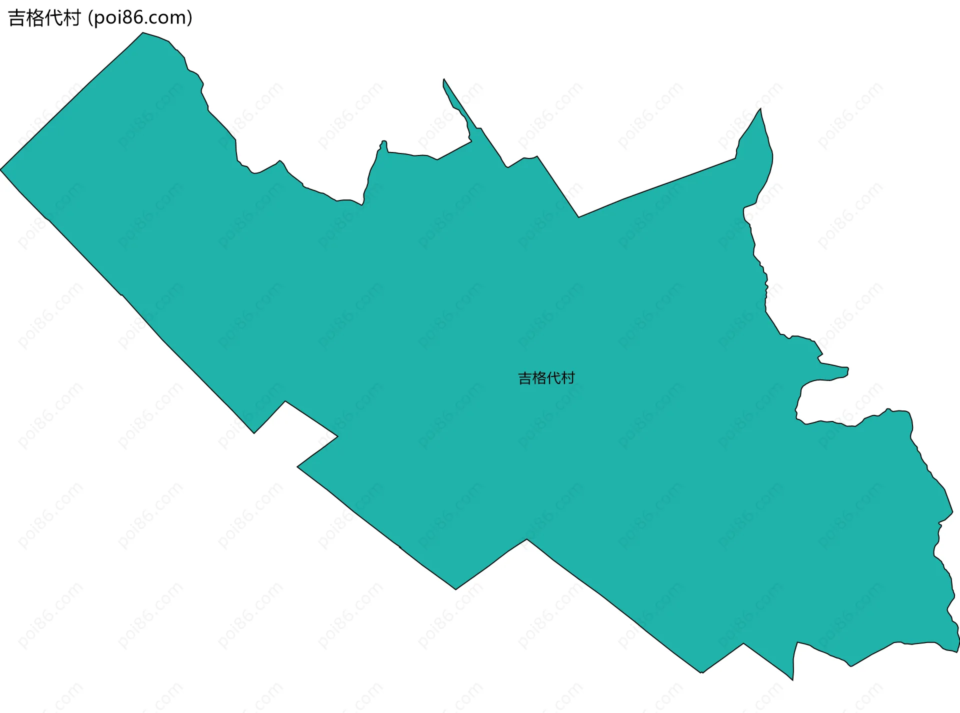 吉格代村边界地图