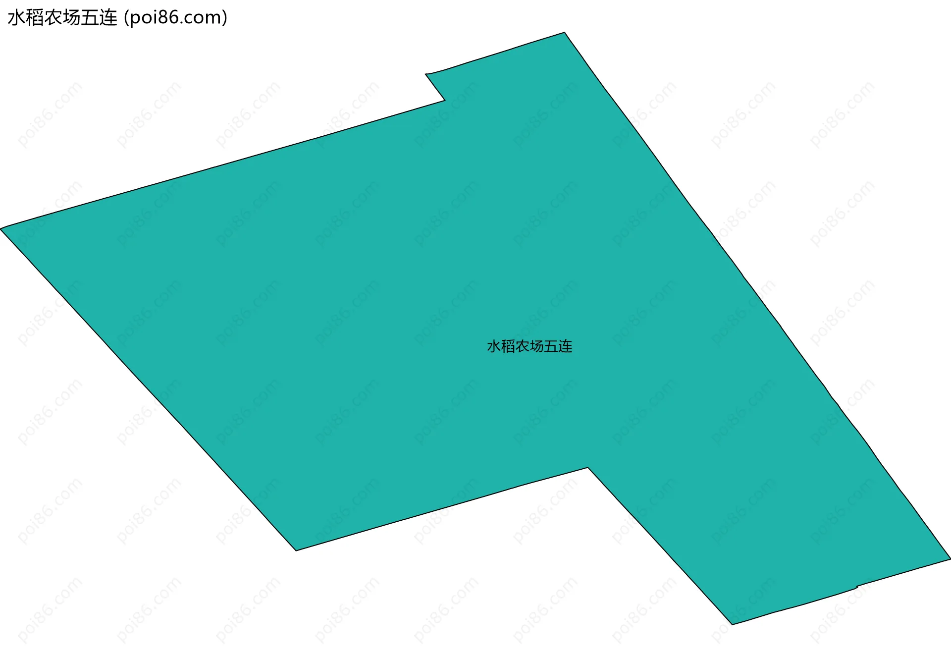 水稻农场五连边界地图